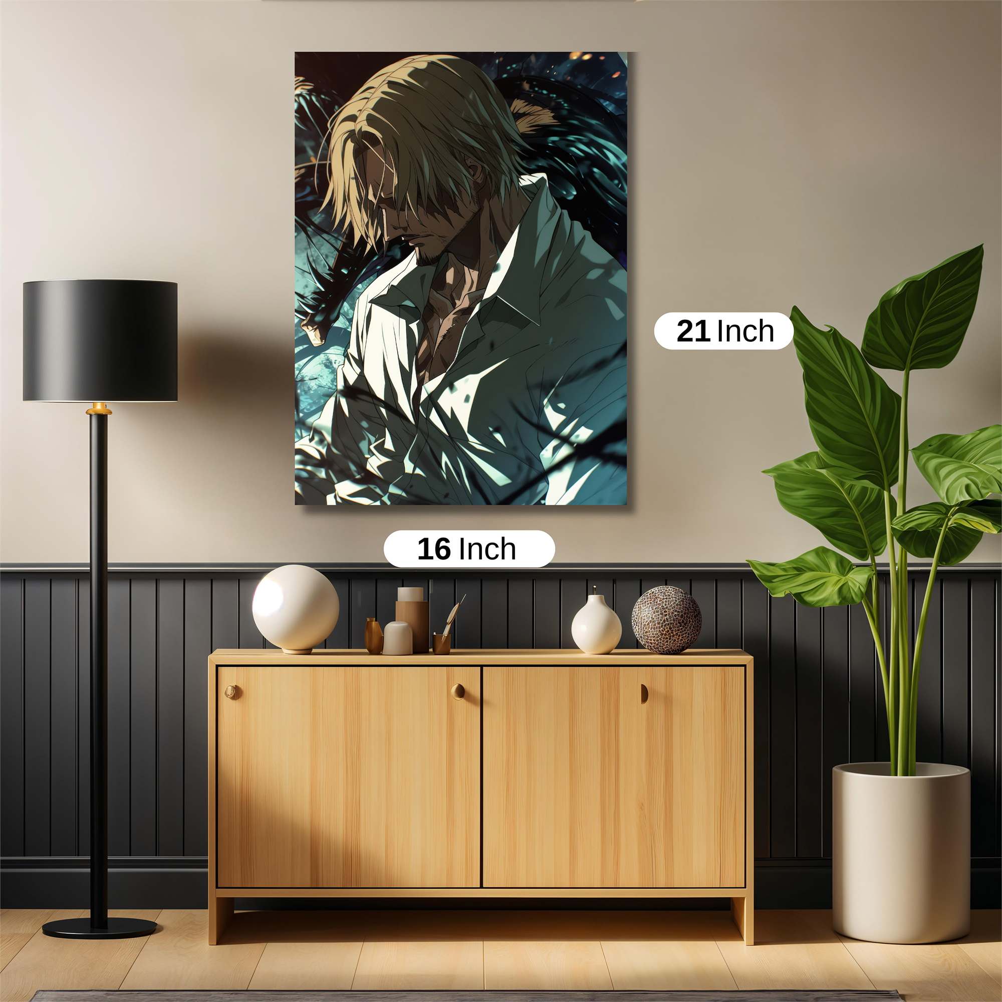 Sanji Sombre Safe Wall Magnetic / M