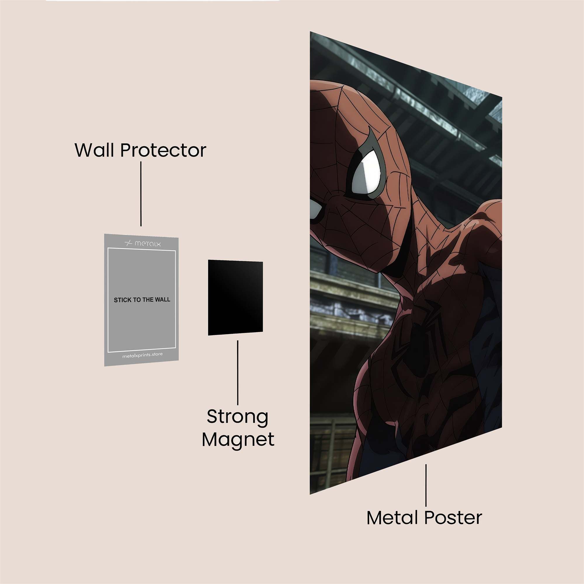 Spider Resolute Safe Wall Magnetic / M