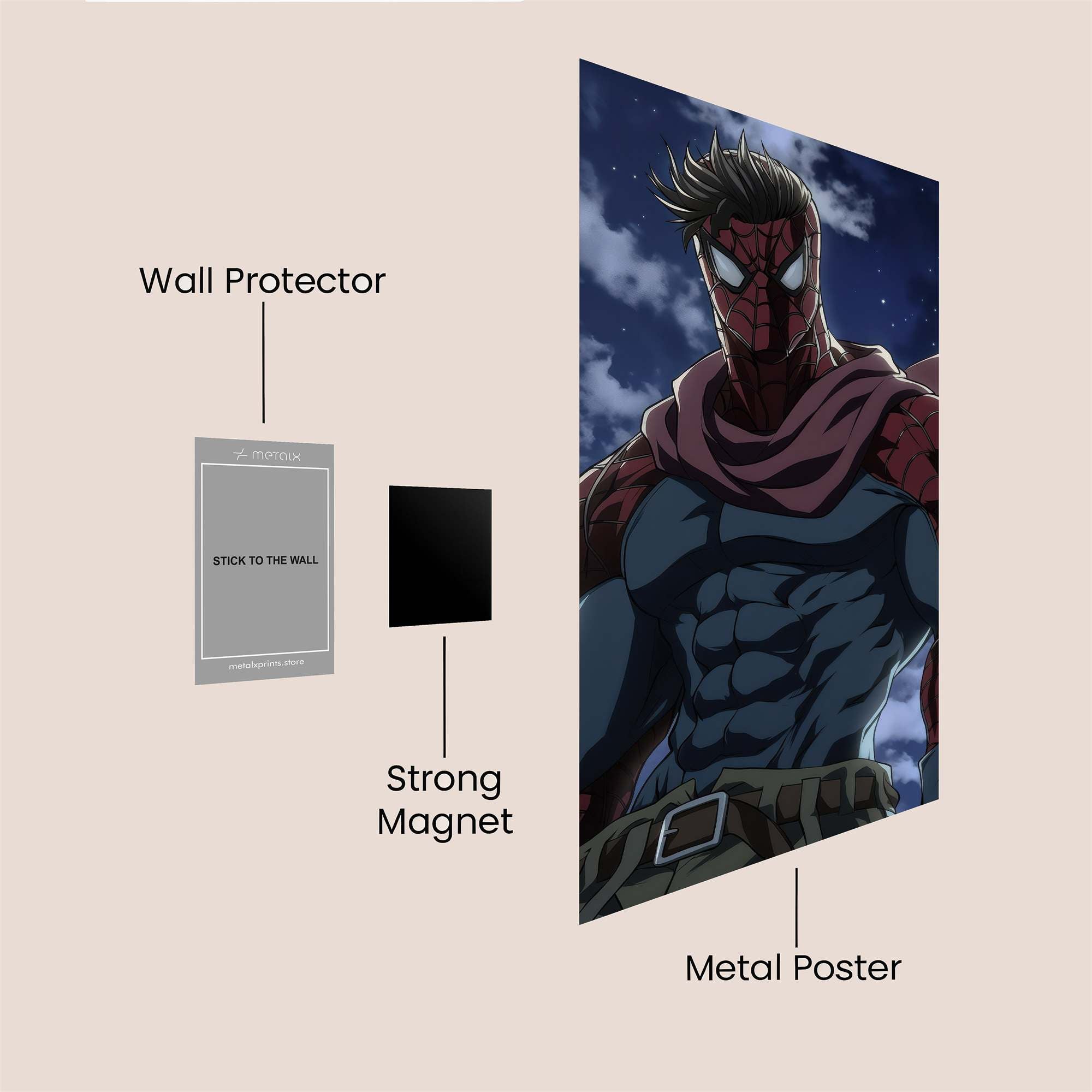 Spider Resolute Safe Wall Magnetic / M