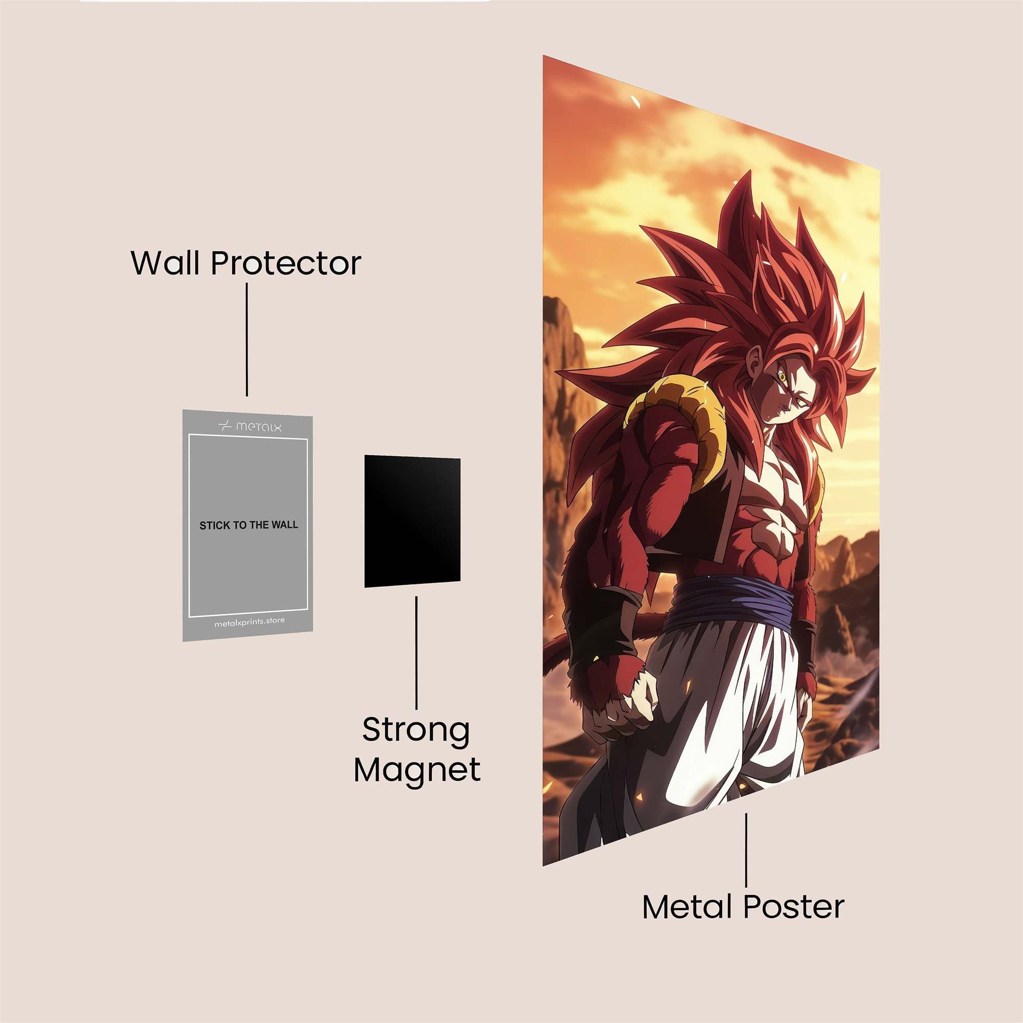 Broly Brooding Safe Wall Magnetic / M