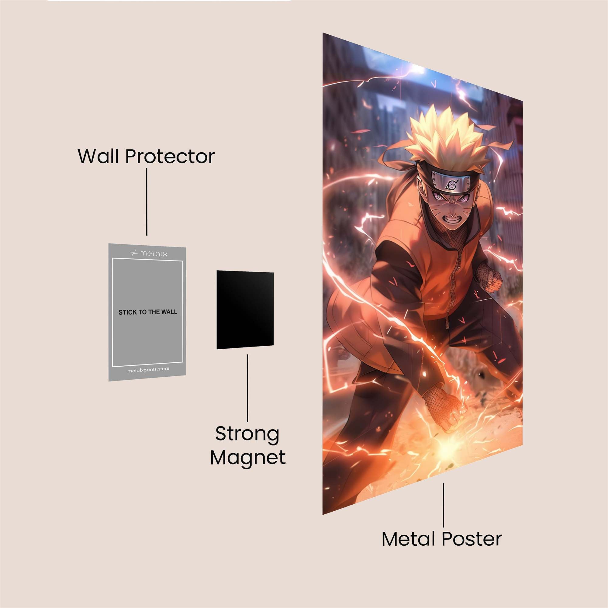 Naruto Resolute Safe Wall Magnetic / M