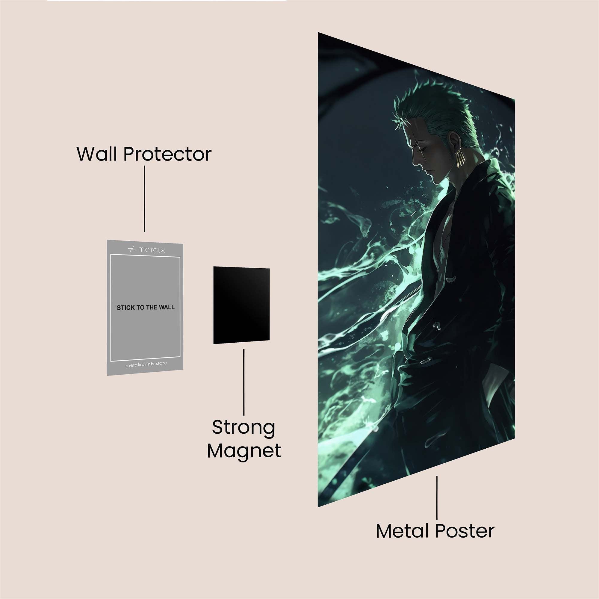 Roronoa Eerie Safe Wall Magnetic / M