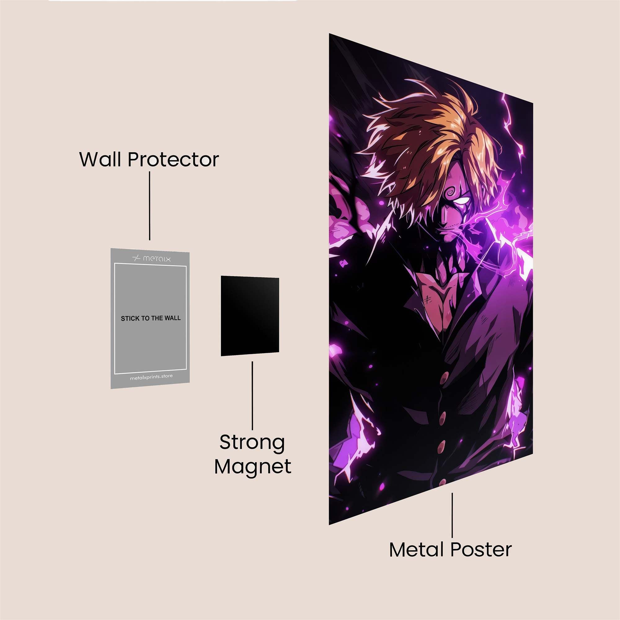 Sanji Thunderous Safe Wall Magnetic / M