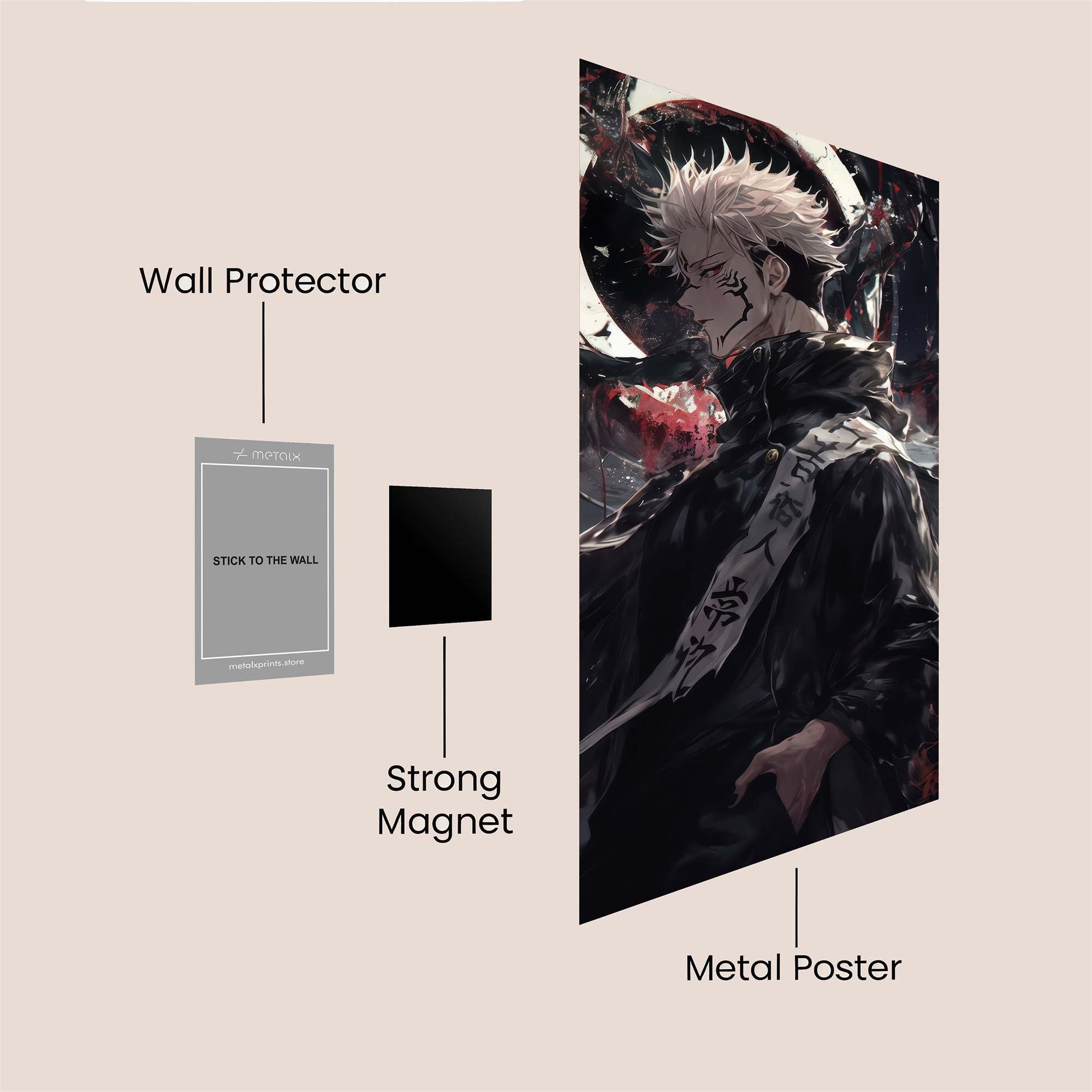 Sukuna Sinister Safe Wall Magnetic / M
