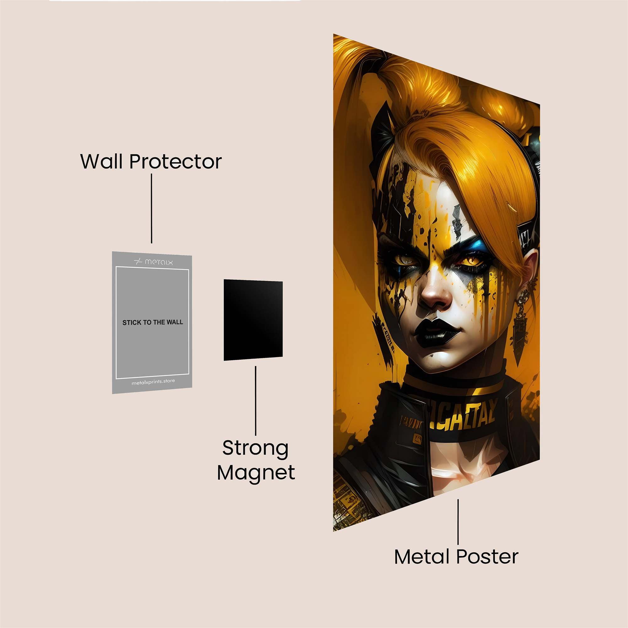Jinx Defiant Safe Wall Magnetic / M