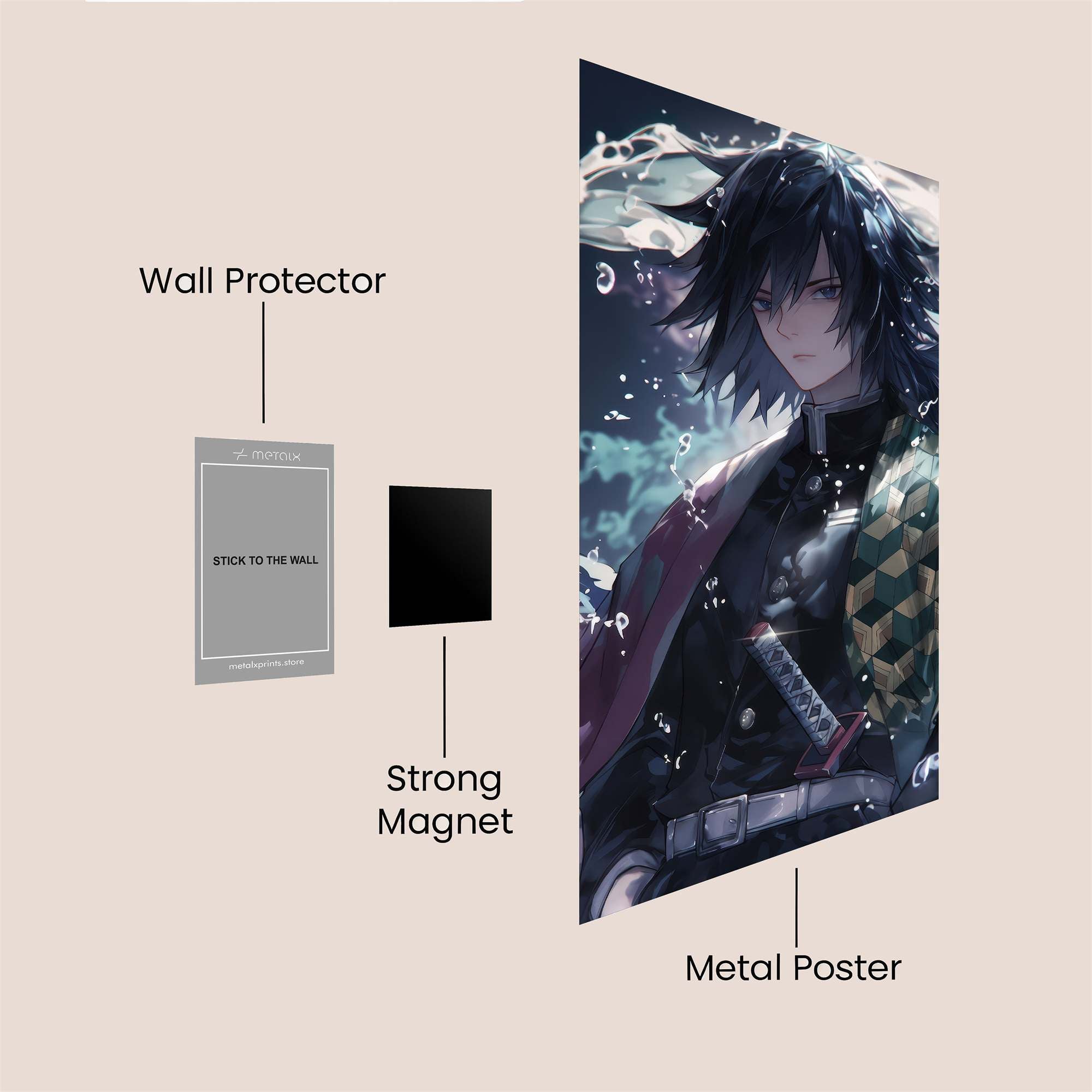 Giyuu Serene Safe Wall Magnetic / M