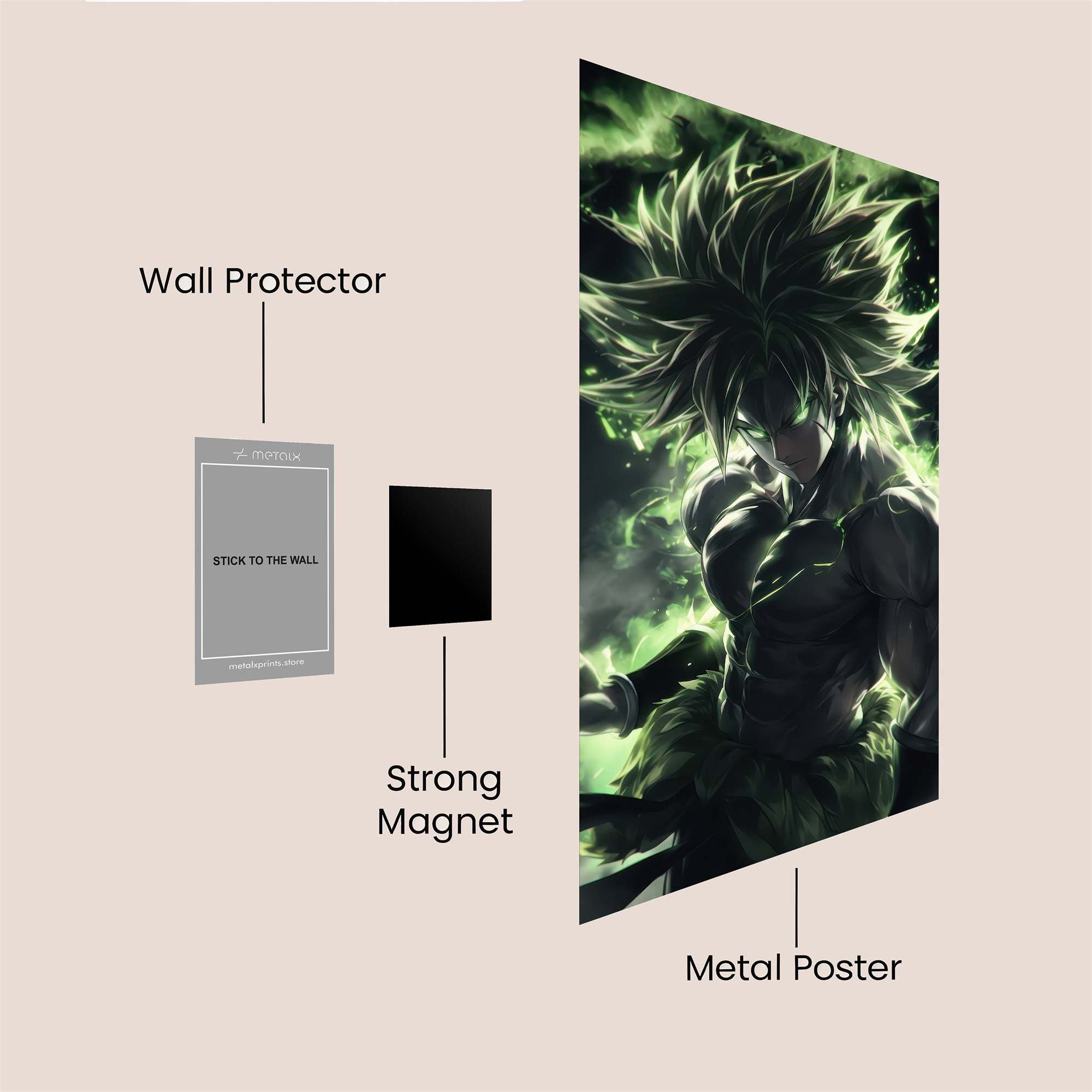 Broly Berserk Safe Wall Magnetic / M