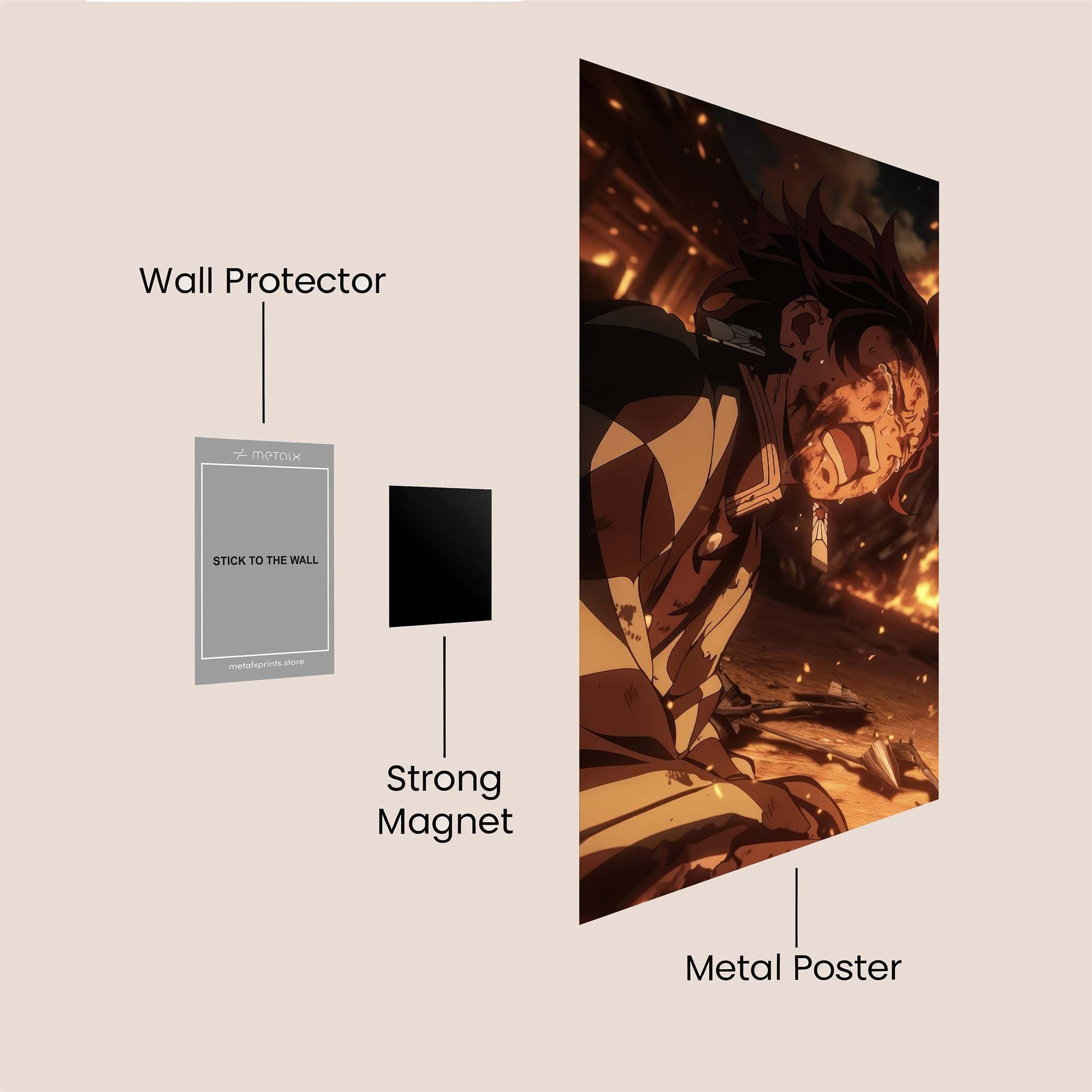 Tanjiro Triumph Safe Wall Magnetic / M