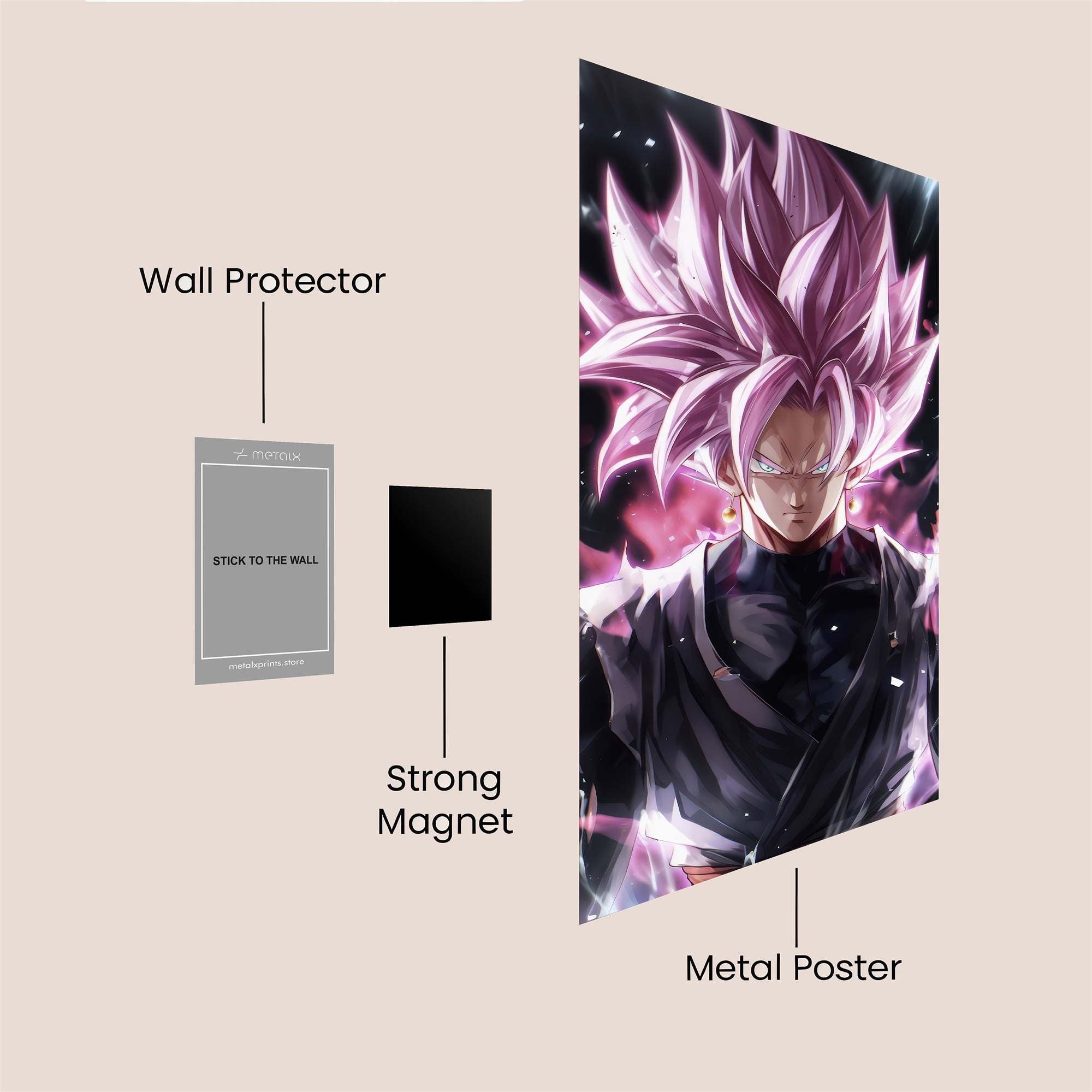 Goku Enigmatic Safe Wall Magnetic / M