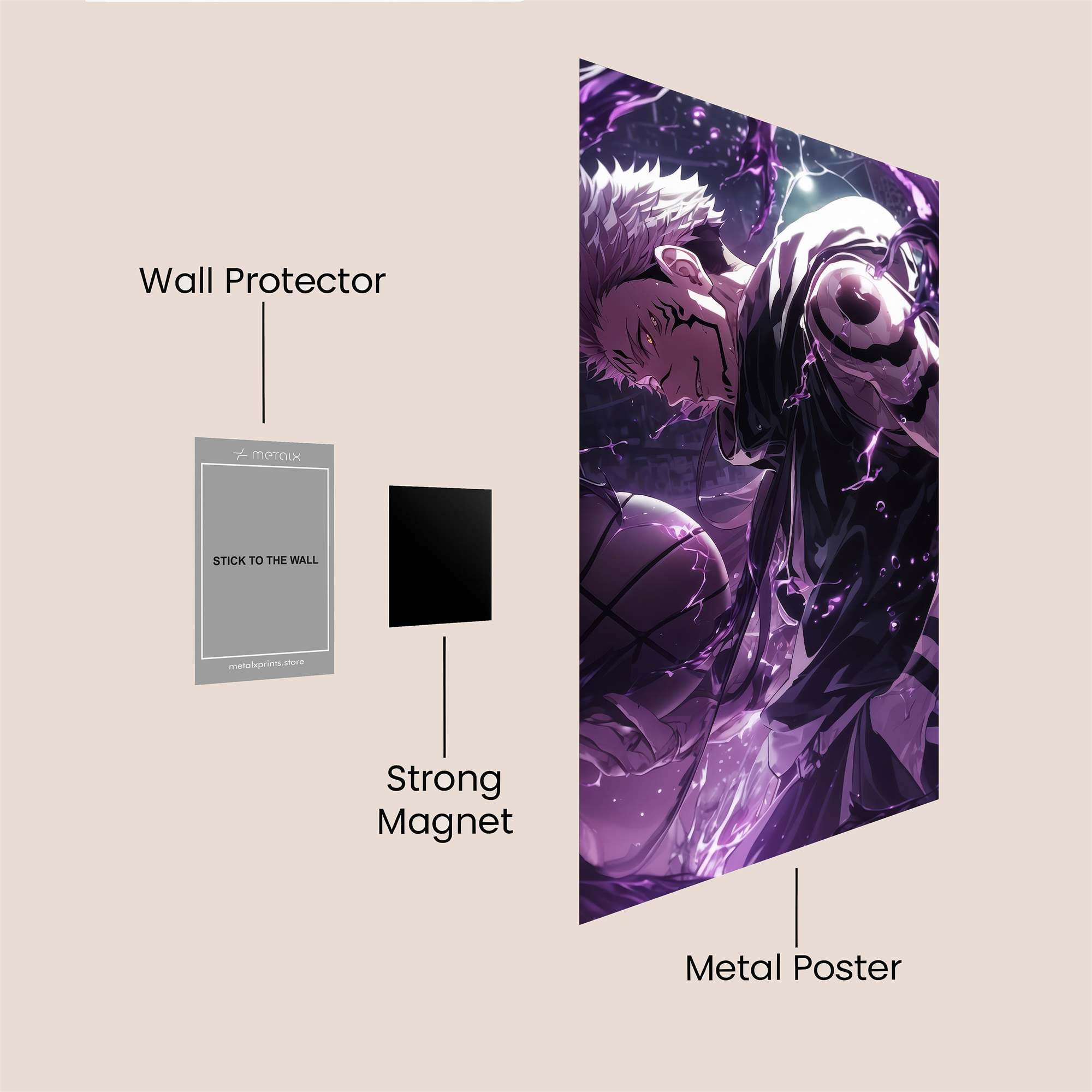 Sukuna Unleashed Safe Wall Magnetic / M