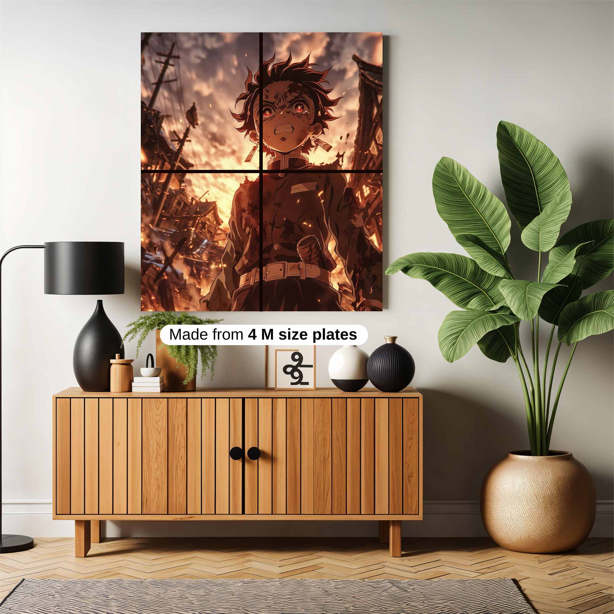 Tanjiro Ablaze Safe Wall Magnetic / M