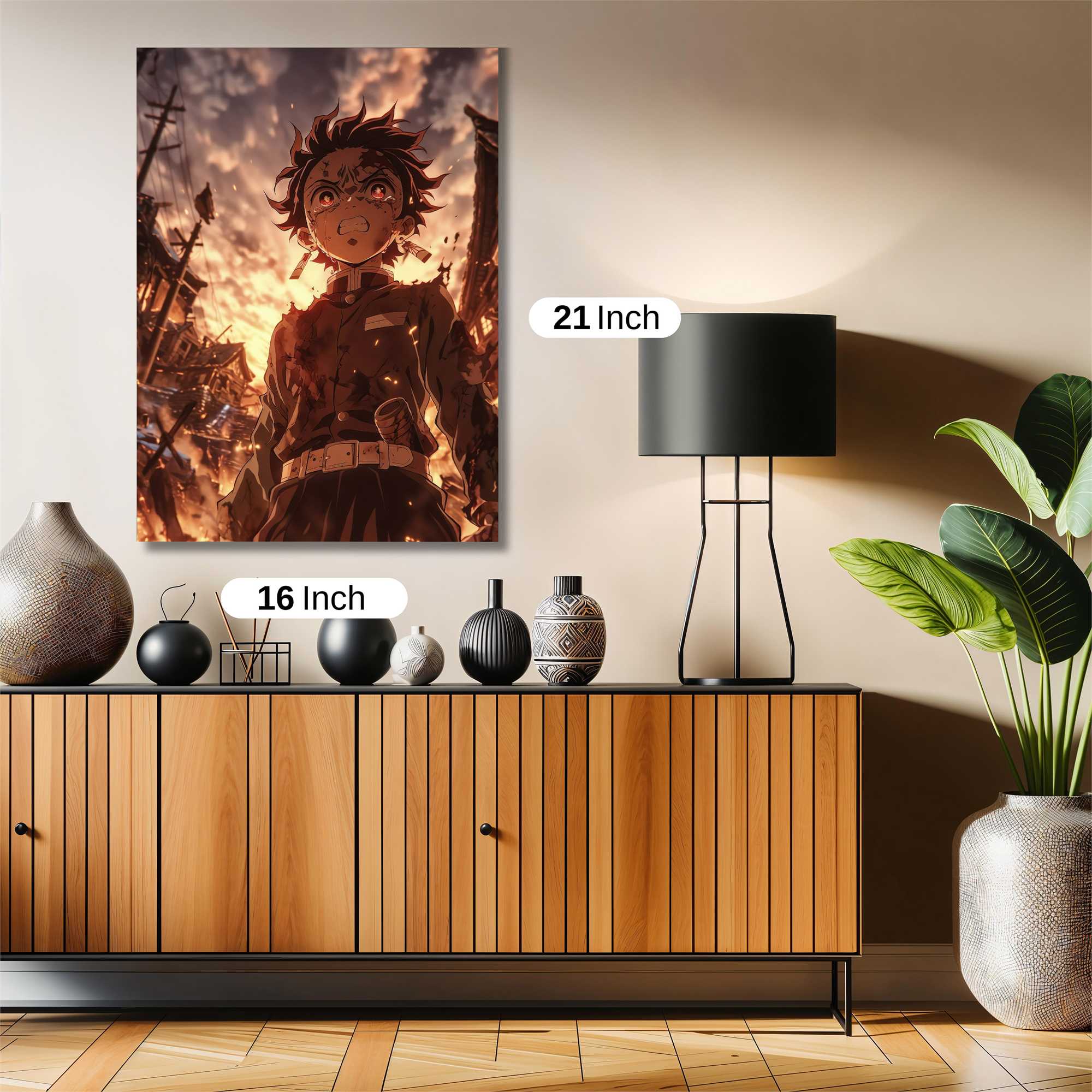 Tanjiro Ablaze Safe Wall Magnetic / M