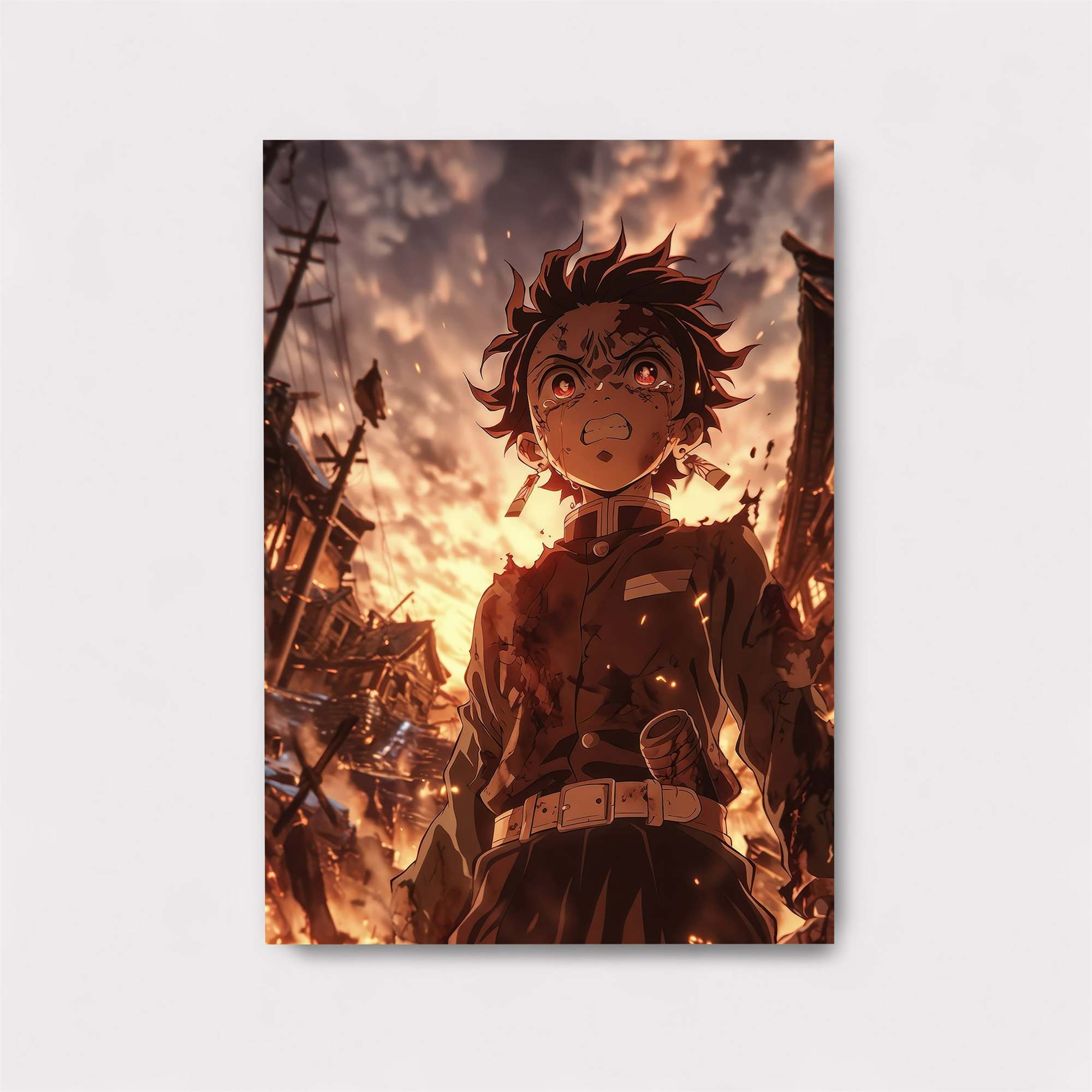 Tanjiro Ablaze Safe Wall Magnetic / M