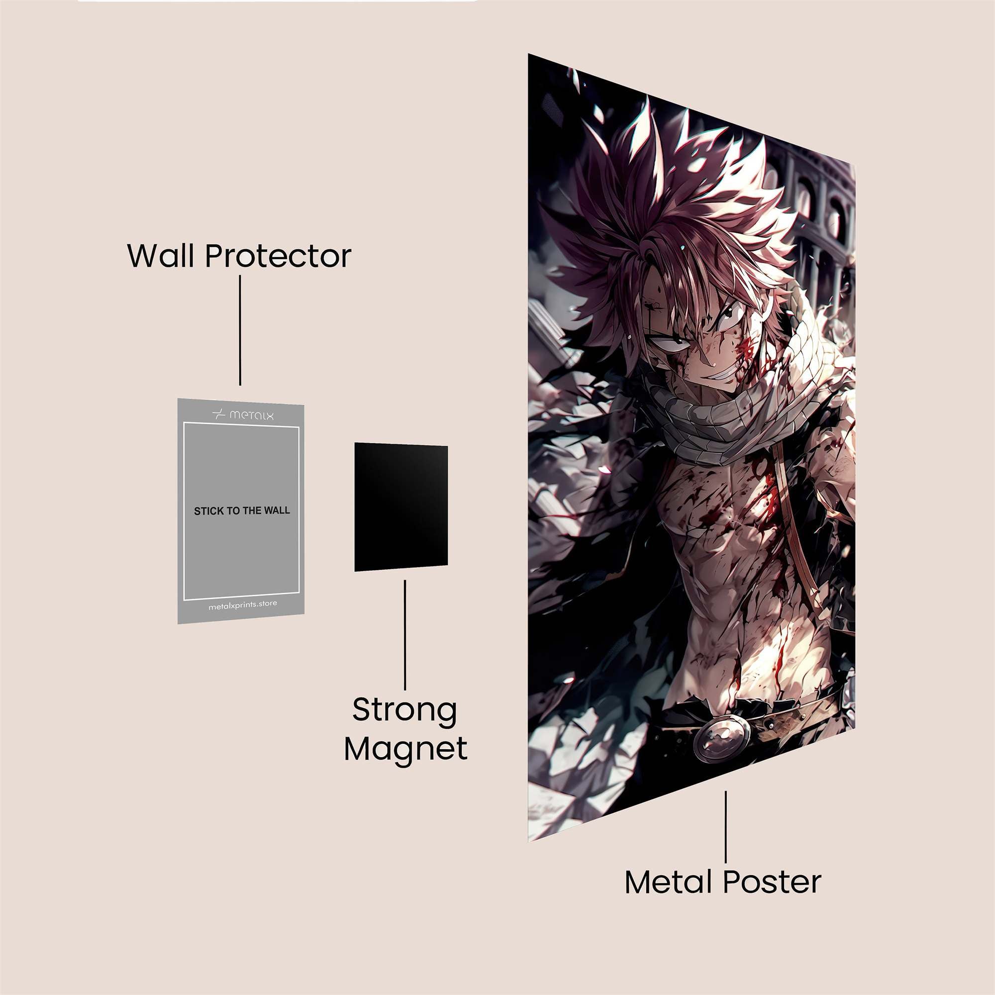 Natsu Resilient Safe Wall Magnetic / M