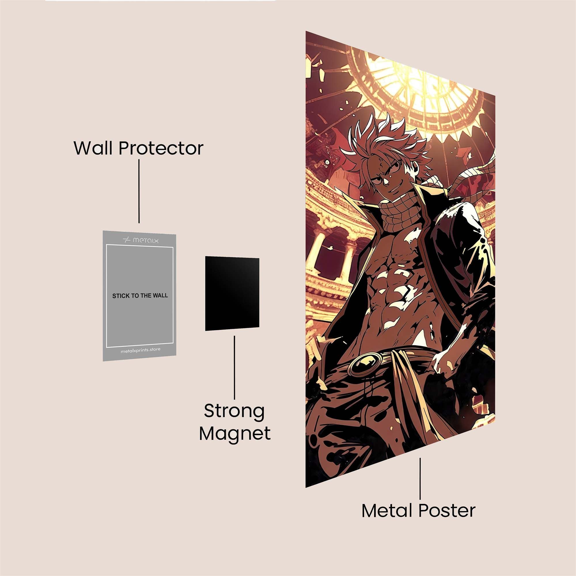 Natsu Resplendent Safe Wall Magnetic / M