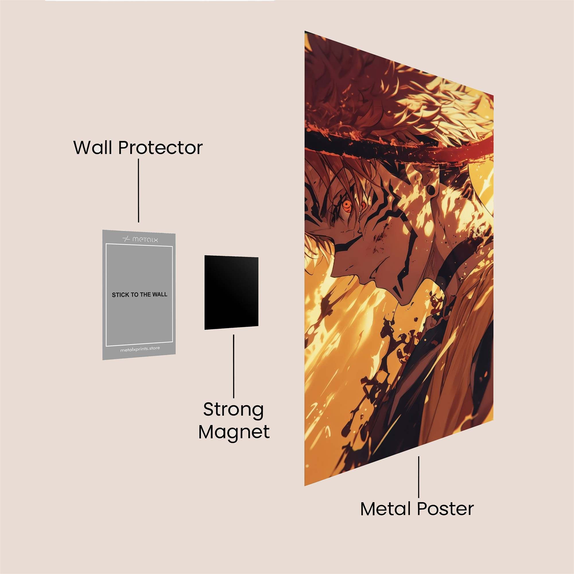 Naruto Radiant Safe Wall Magnetic / M