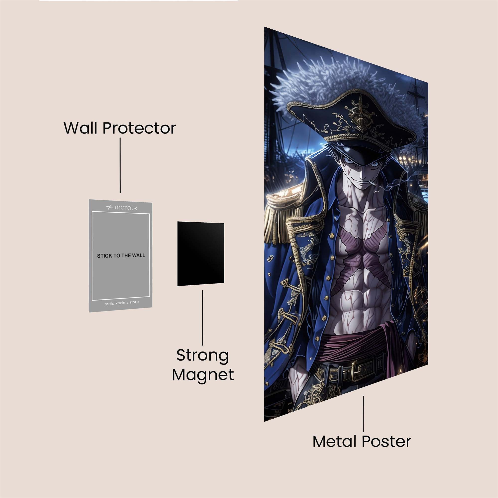 Pirate Tempest Safe Wall Magnetic / M