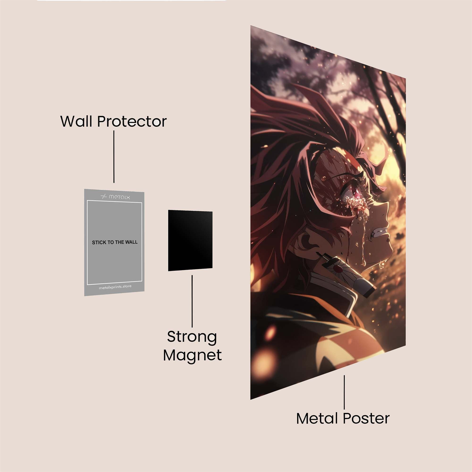 Akaza Melancholy Safe Wall Magnetic / M