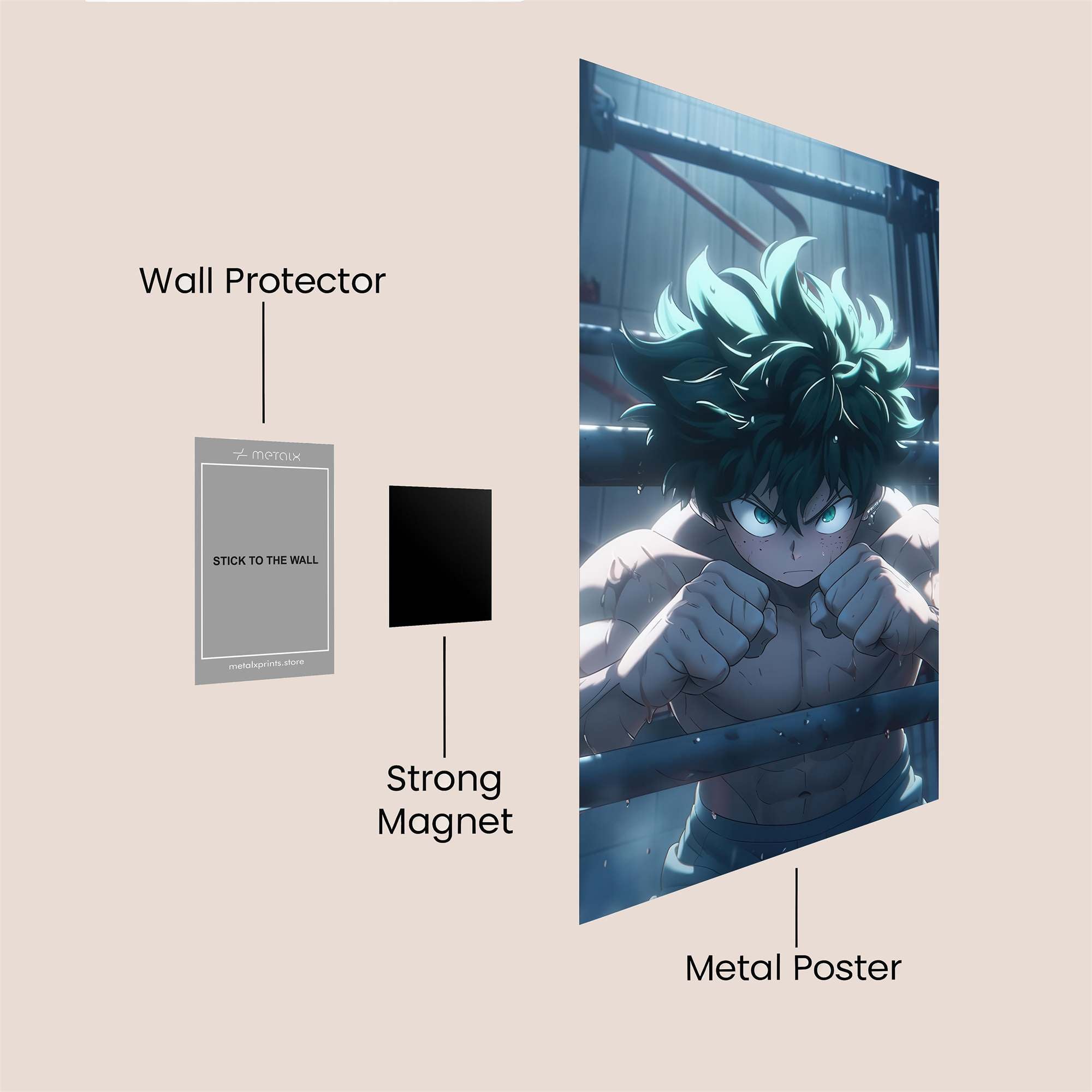 Izuku Determined Safe Wall Magnetic / M