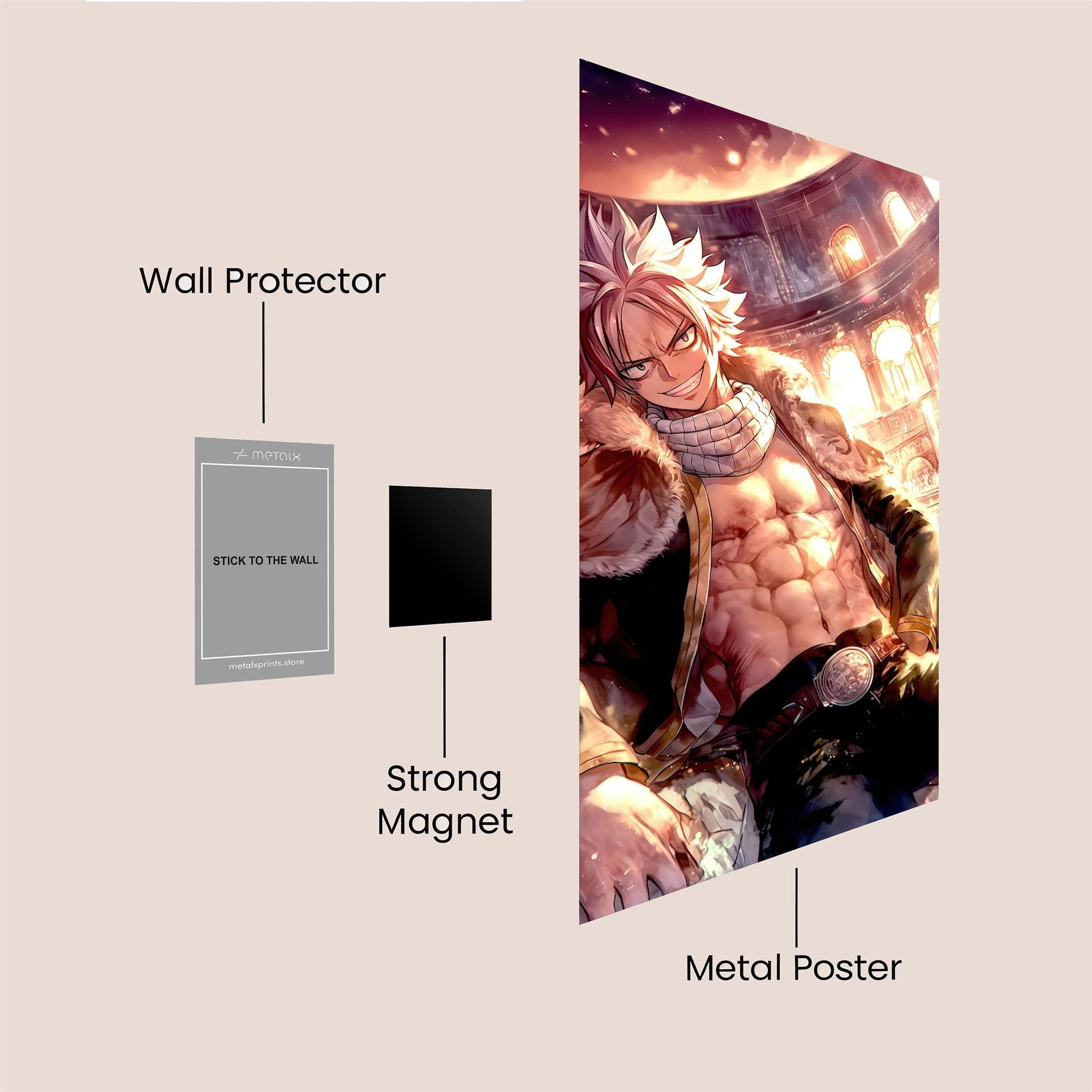 Natsu Fierce Safe Wall Magnetic / M