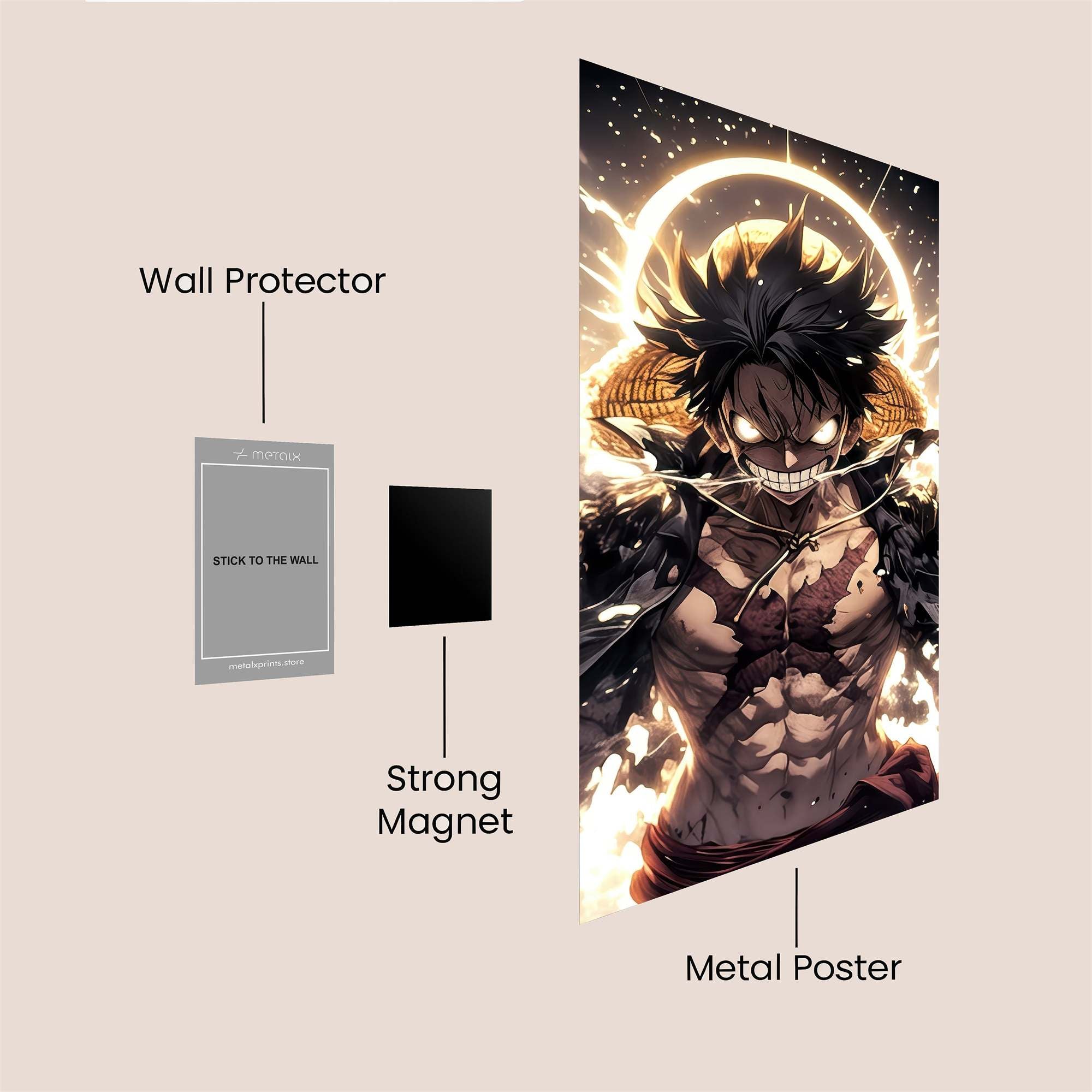 Luffy Ascension Safe Wall Magnetic / M