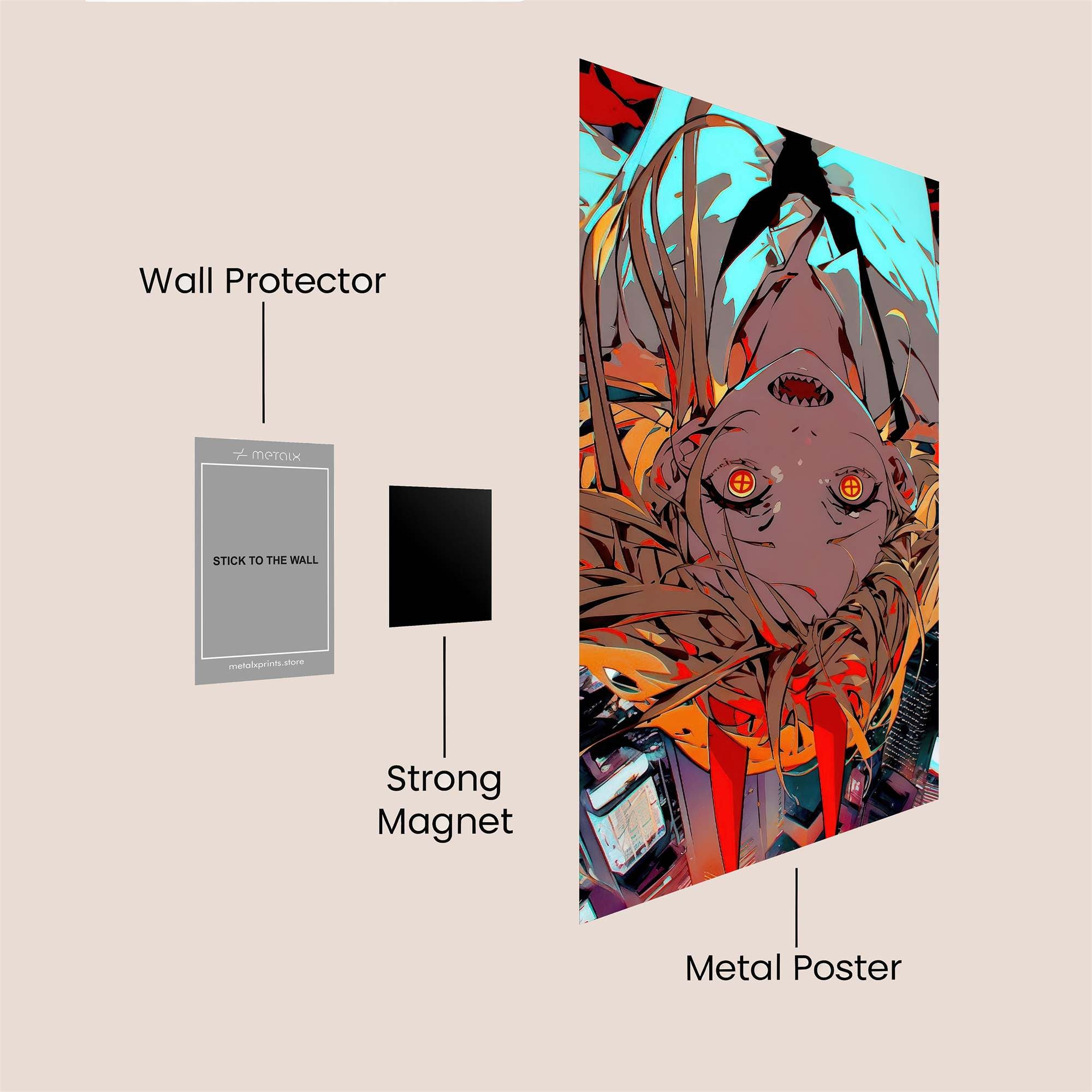 Neon Nightmare Safe Wall Magnetic / M