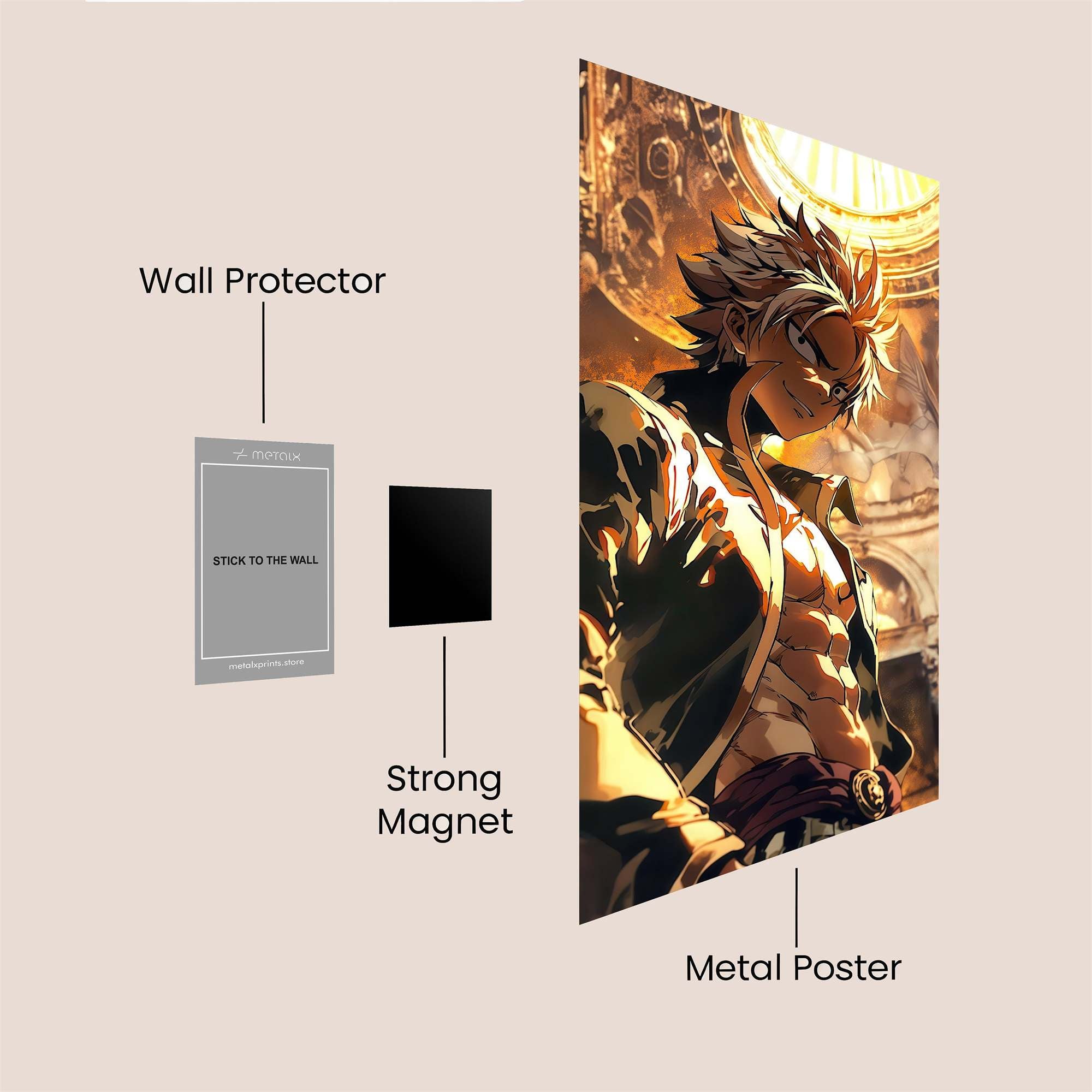 Natsu Blaze Safe Wall Magnetic / M