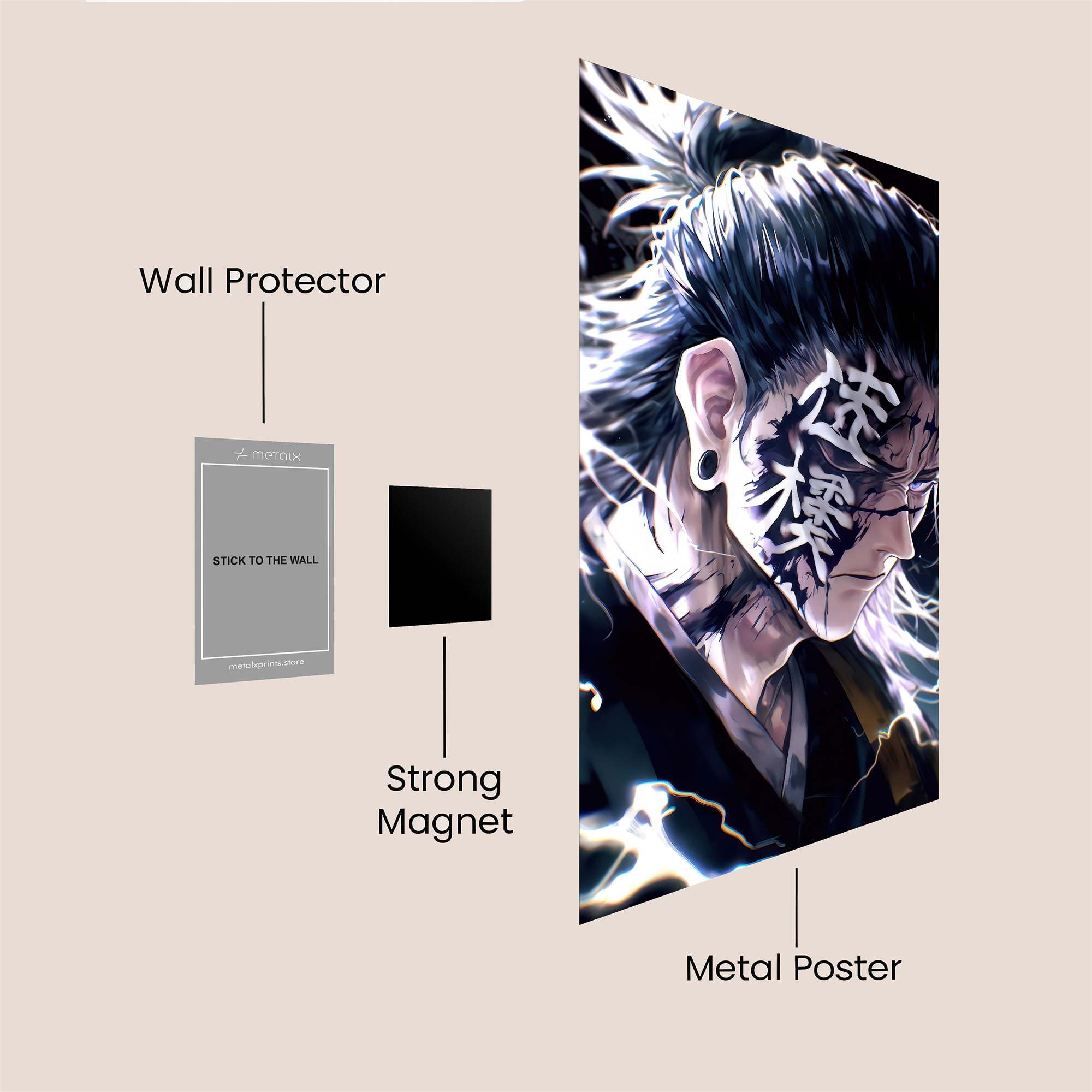 Grimmjow Thunder Safe Wall Magnetic / M