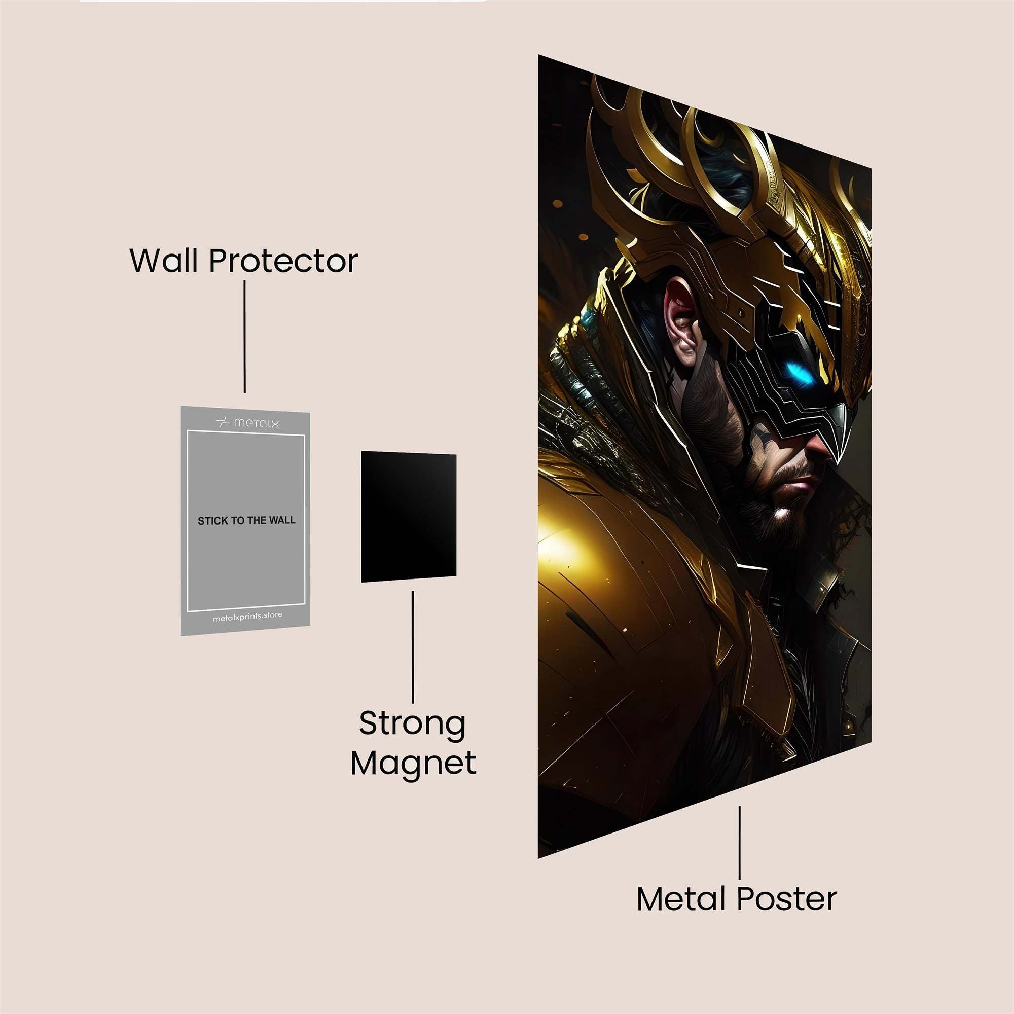 Gilded Fury Safe Wall Magnetic / M