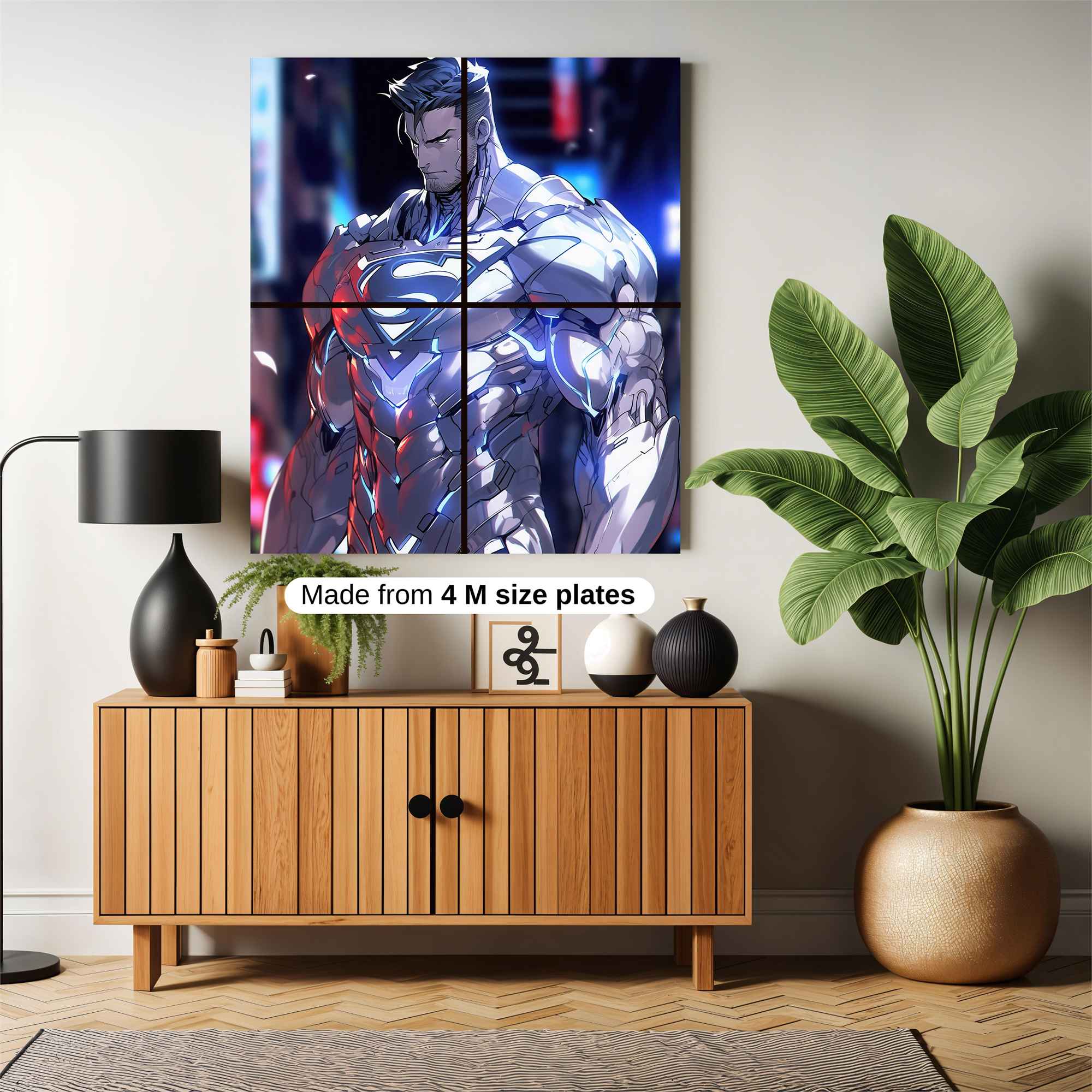 Superman Cybernetic Safe Wall Magnetic / M