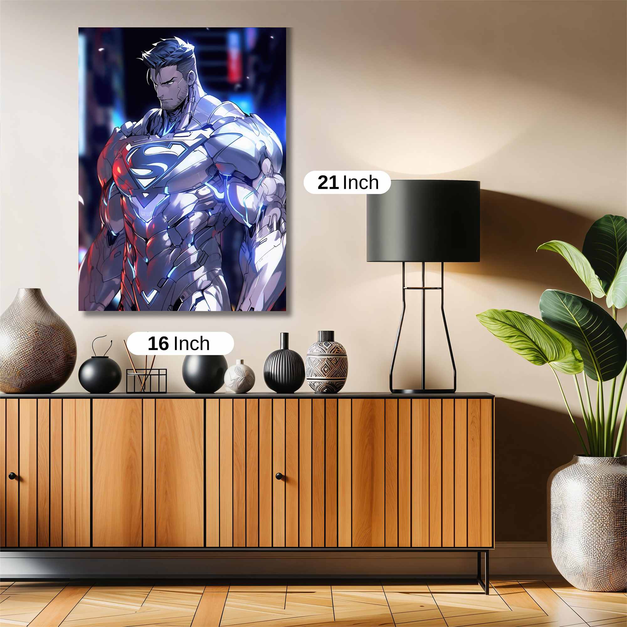 Superman Cybernetic Safe Wall Magnetic / M