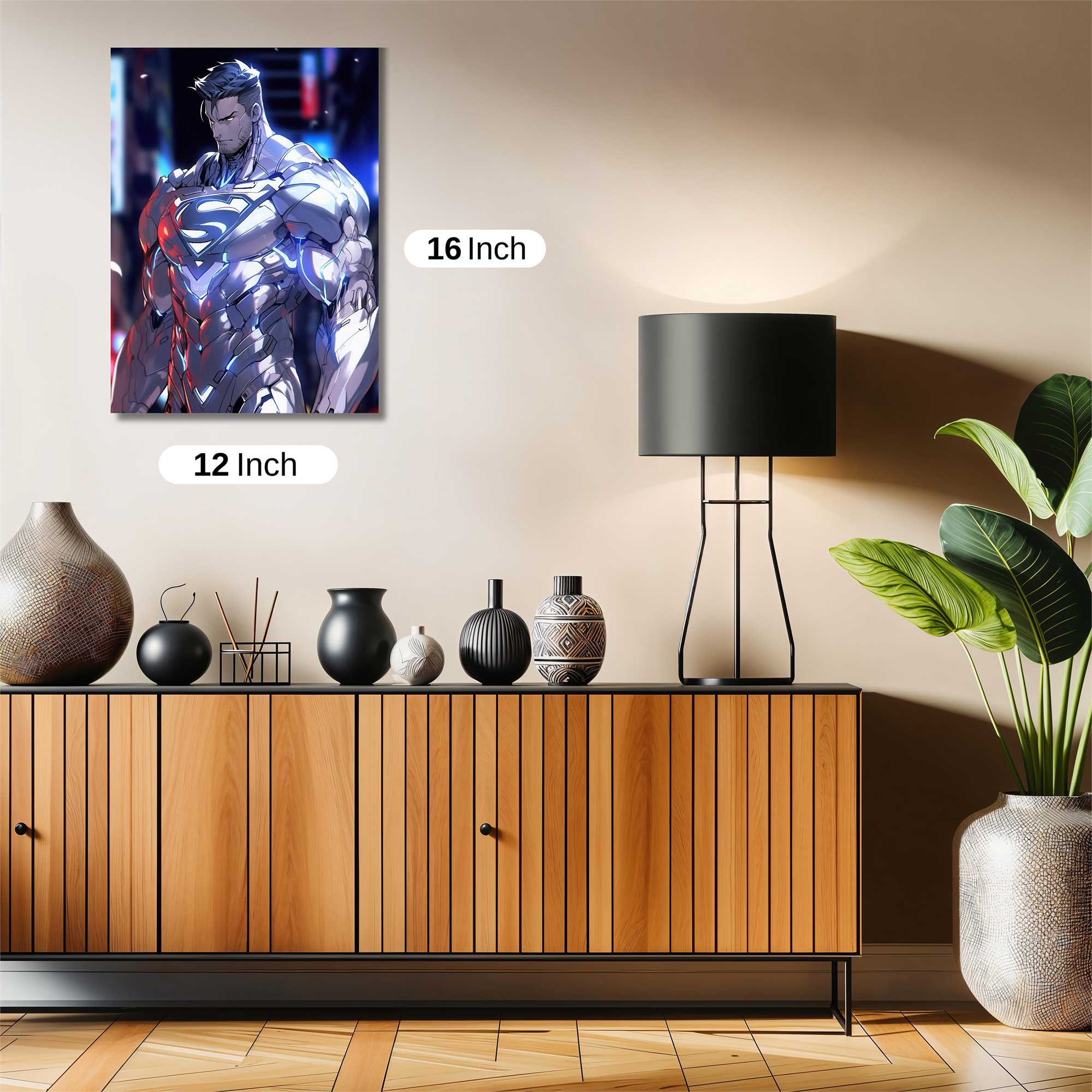 Superman Cybernetic Safe Wall Magnetic / M