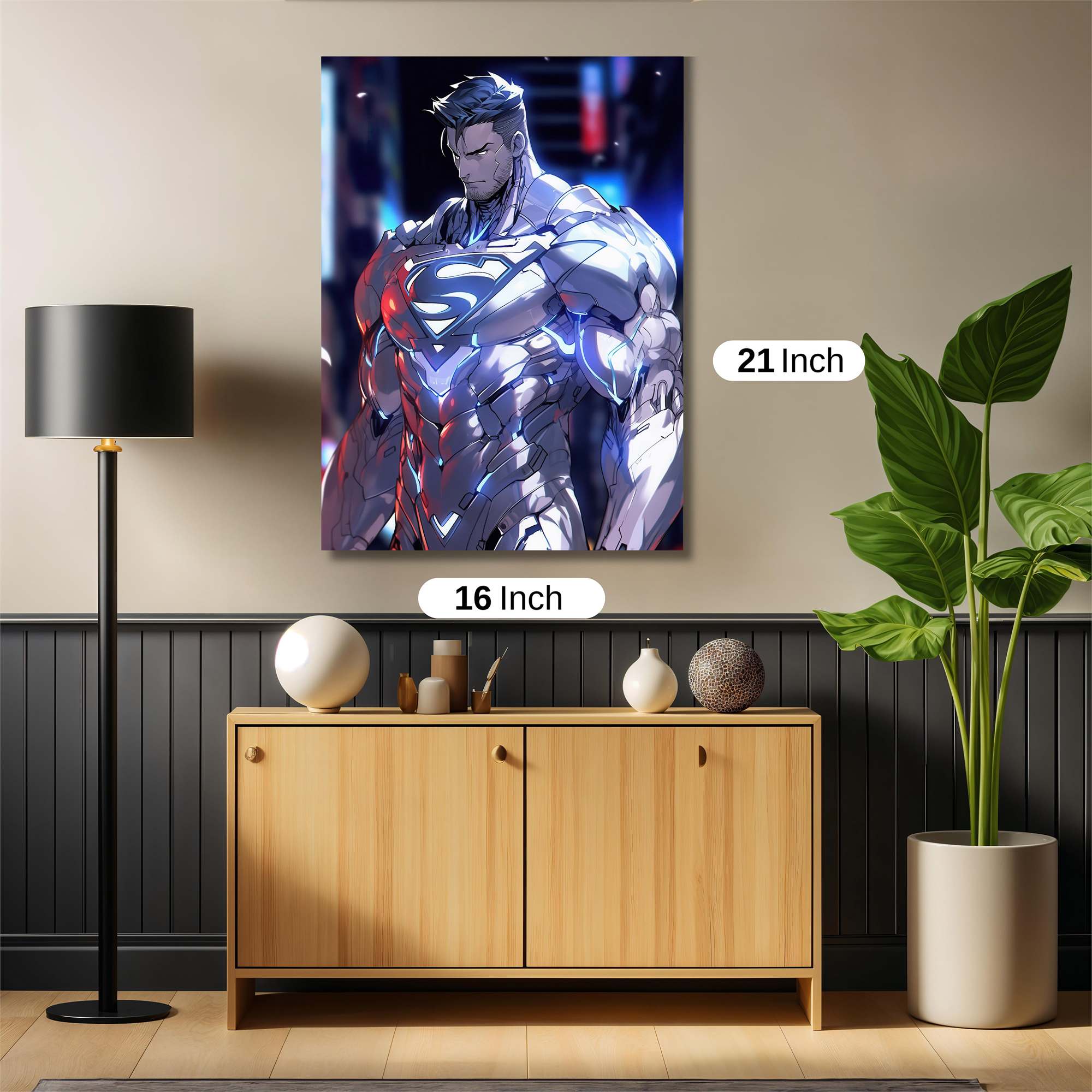 Superman Cybernetic Safe Wall Magnetic / M