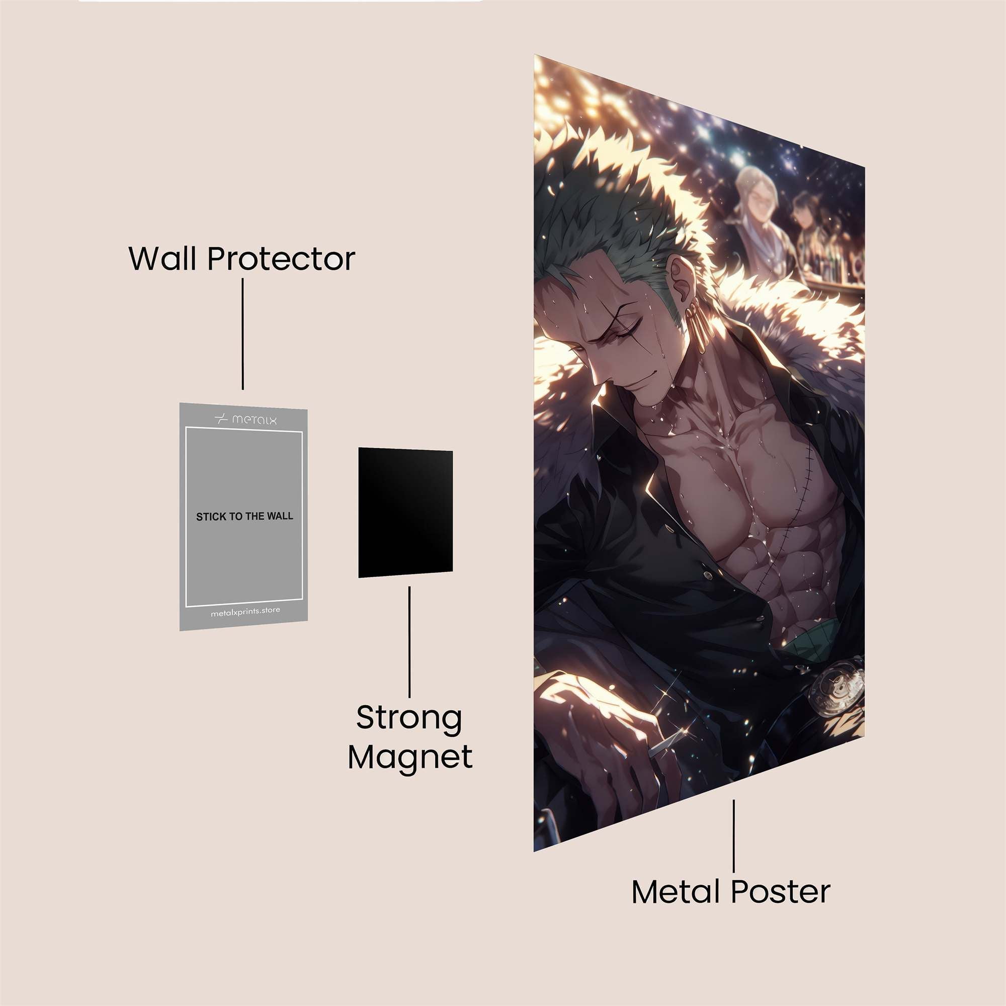 Roronoa Regal Safe Wall Magnetic / M