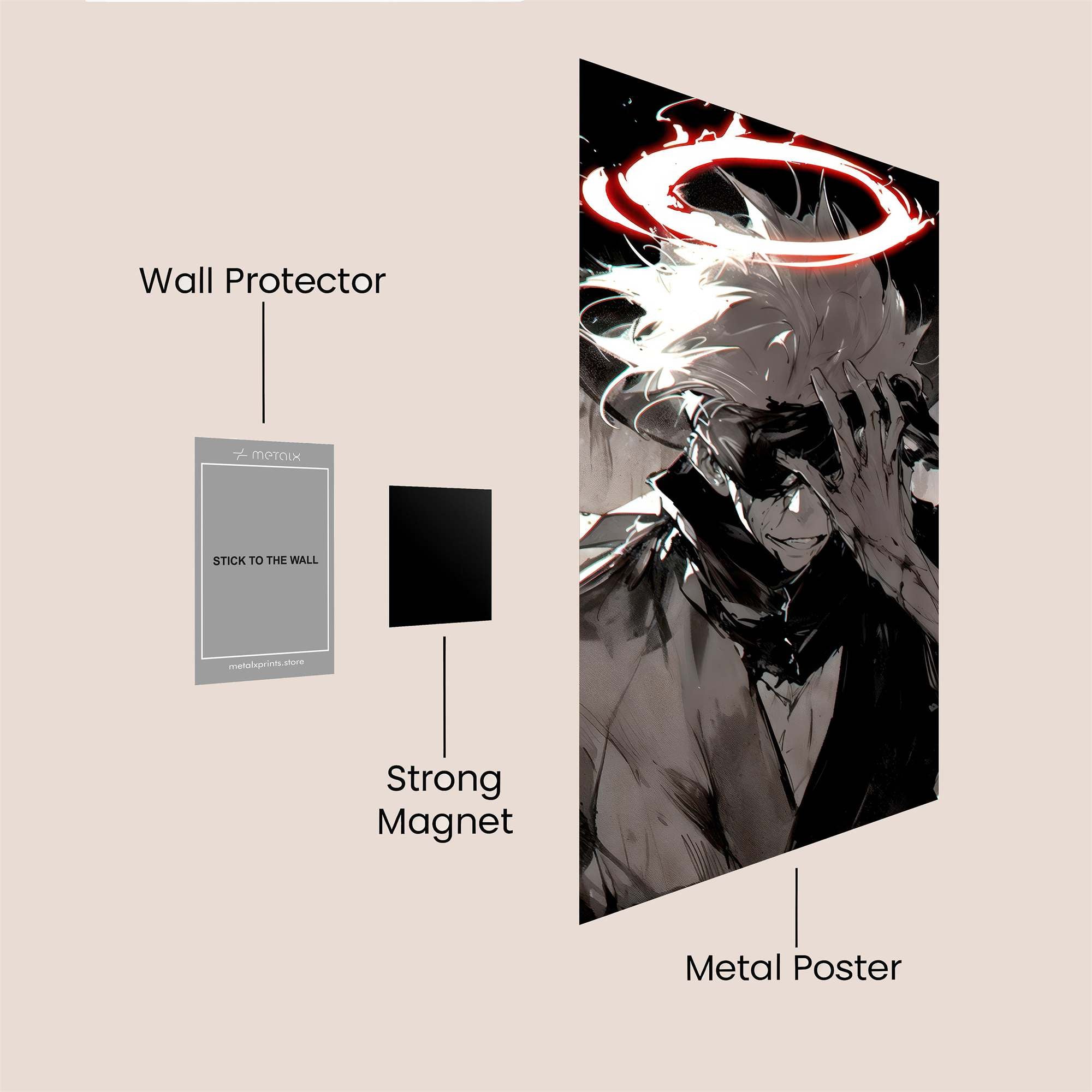 Gojo Tormented Safe Wall Magnetic / M