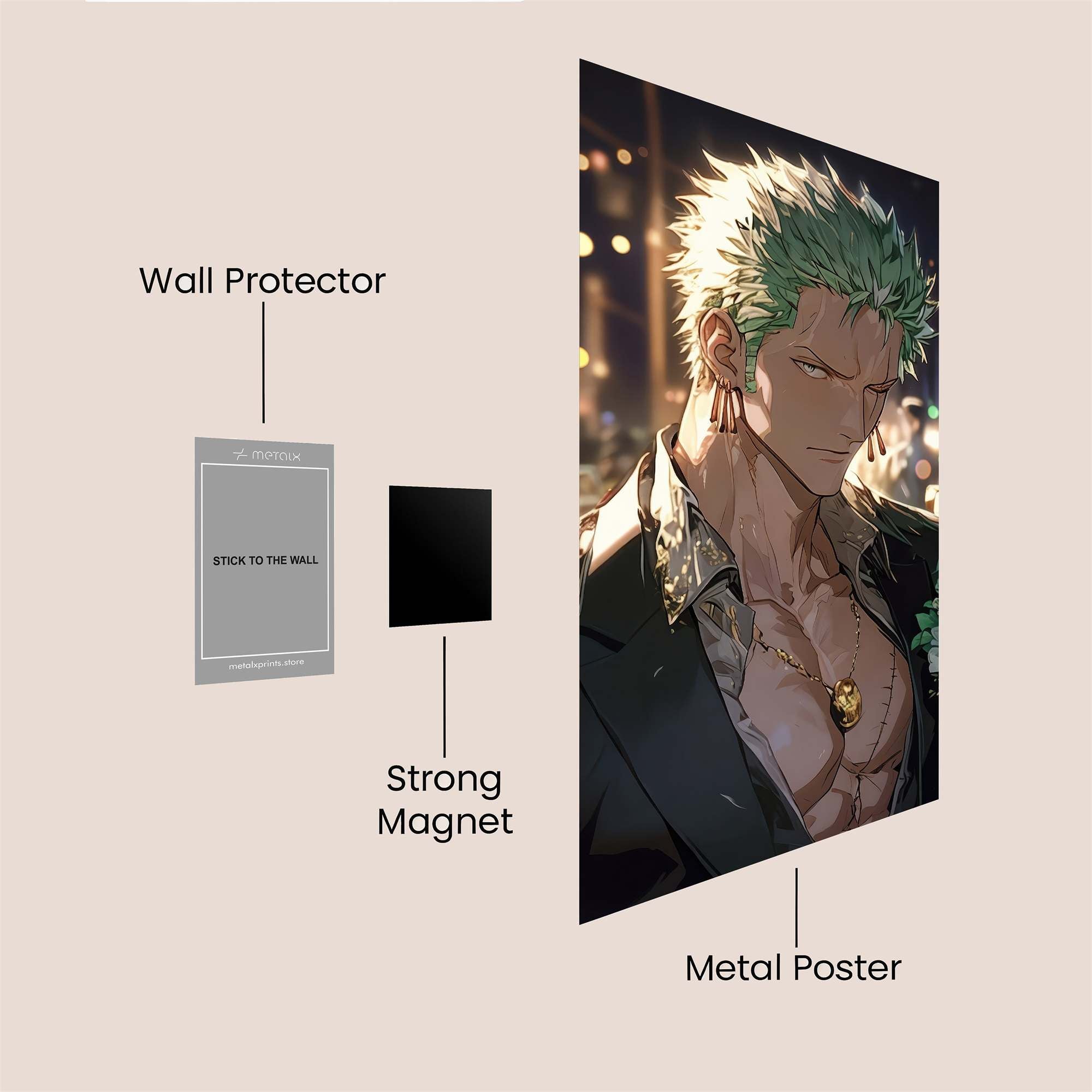 Roronoa Regal Safe Wall Magnetic / M