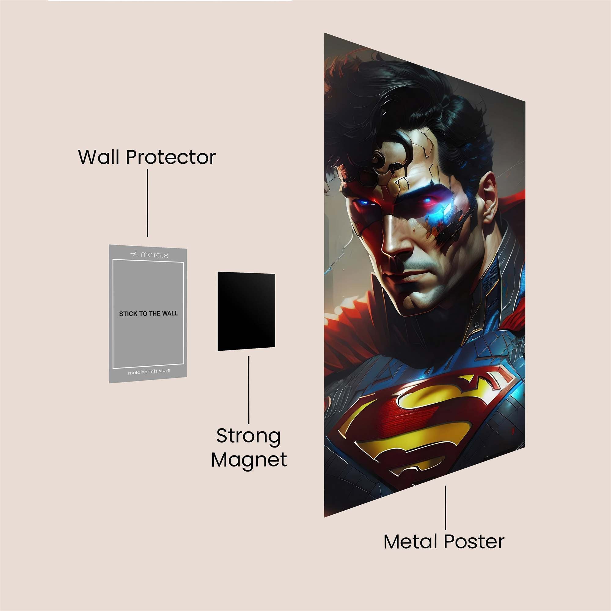 Superman Resolute Safe Wall Magnetic / M