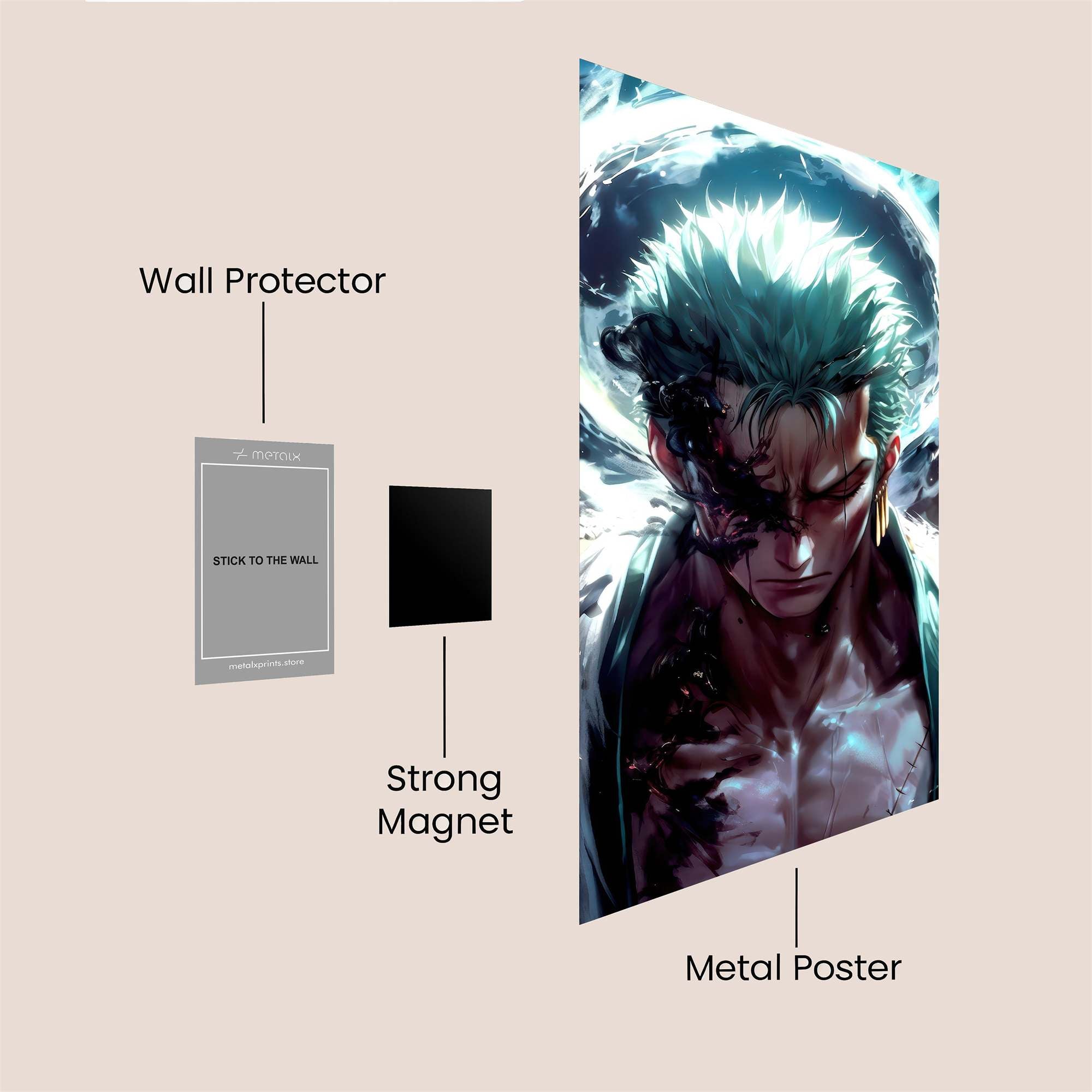 Roronoa Radiant Safe Wall Magnetic / M