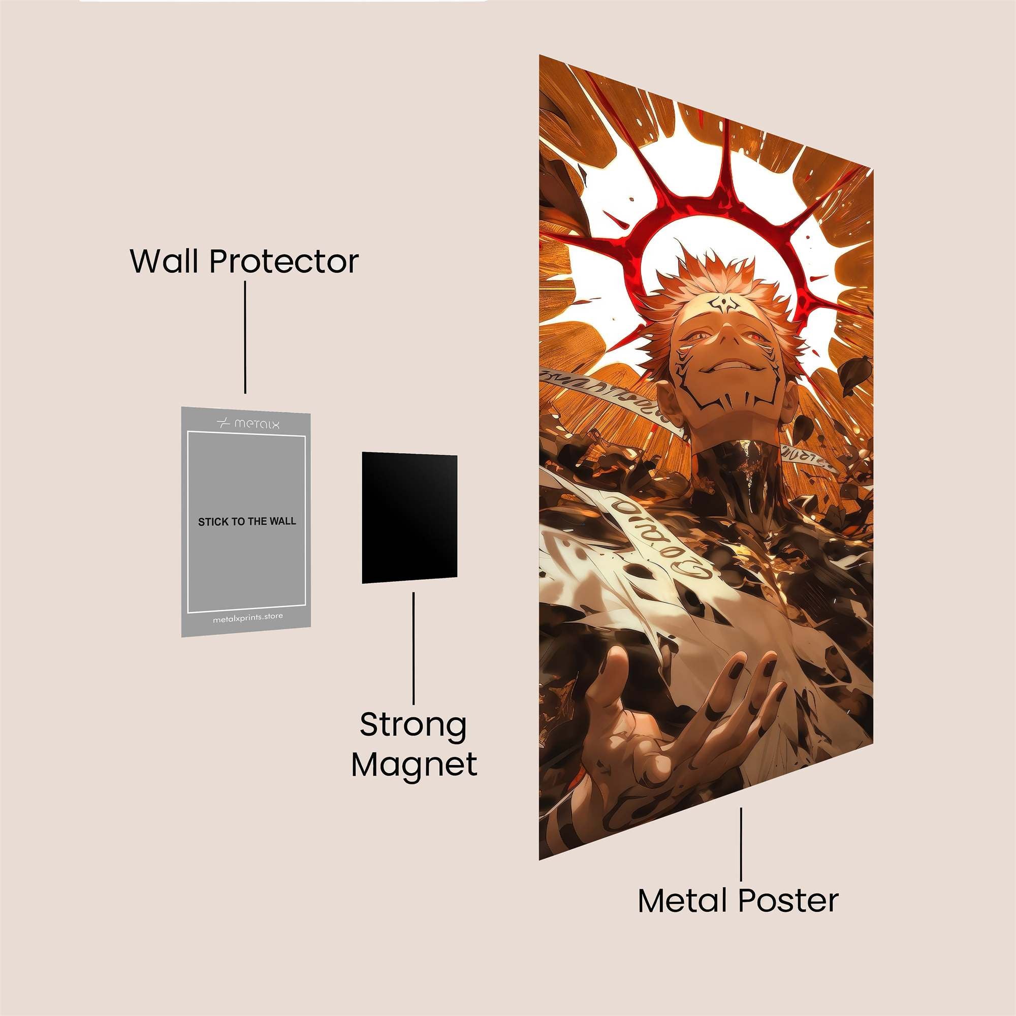 Sasuke Resplendent Safe Wall Magnetic / M