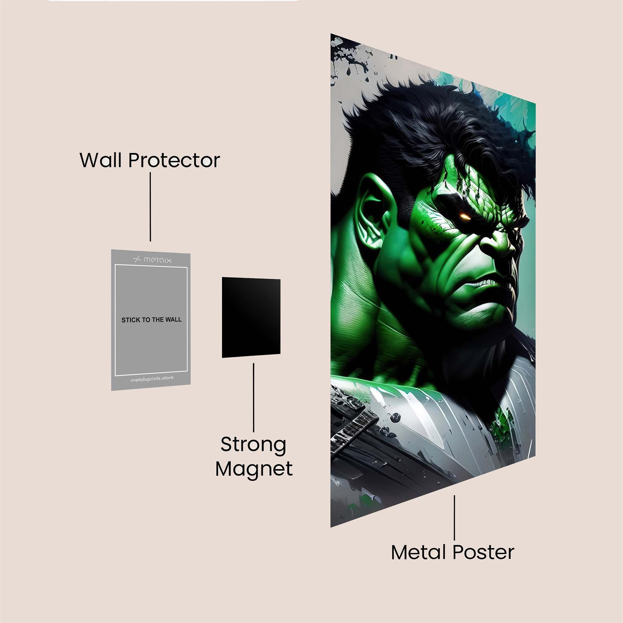 Hulk Ferocious Safe Wall Magnetic / M