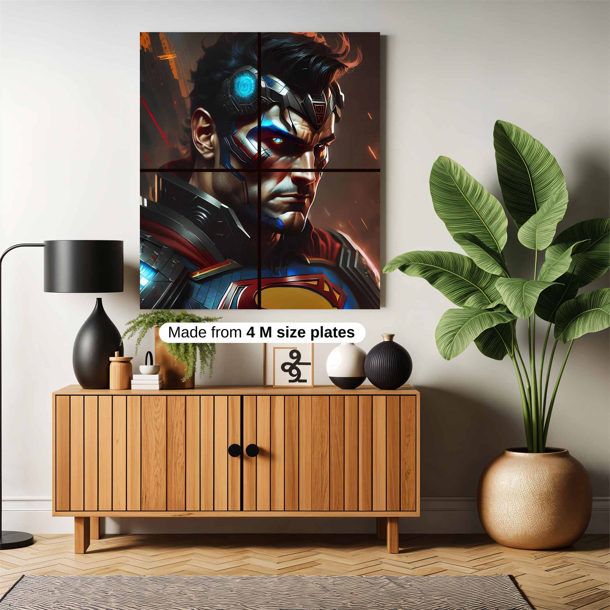 Superman Cybernetic Safe Wall Magnetic / M