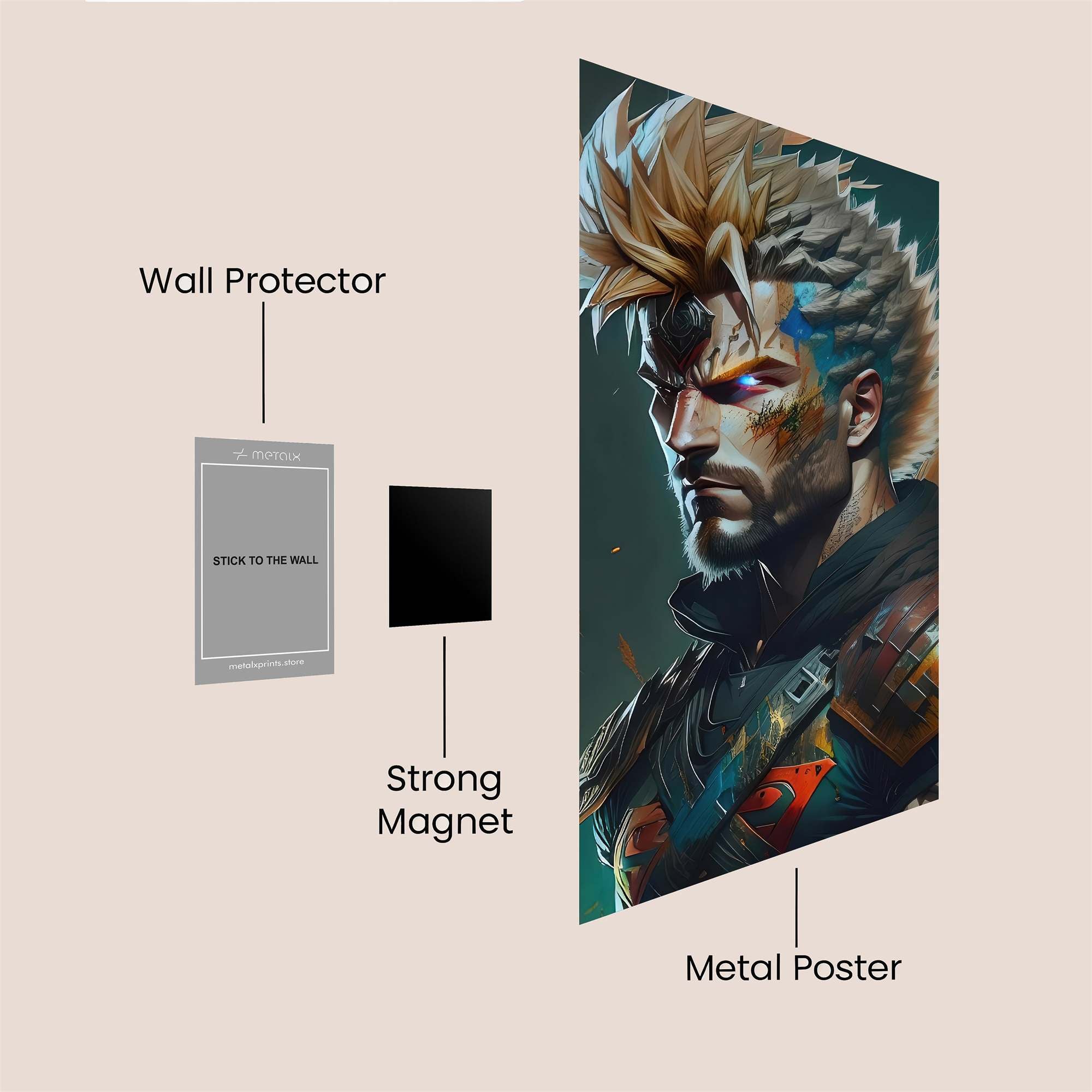 Warrior Blaze Safe Wall Magnetic / M