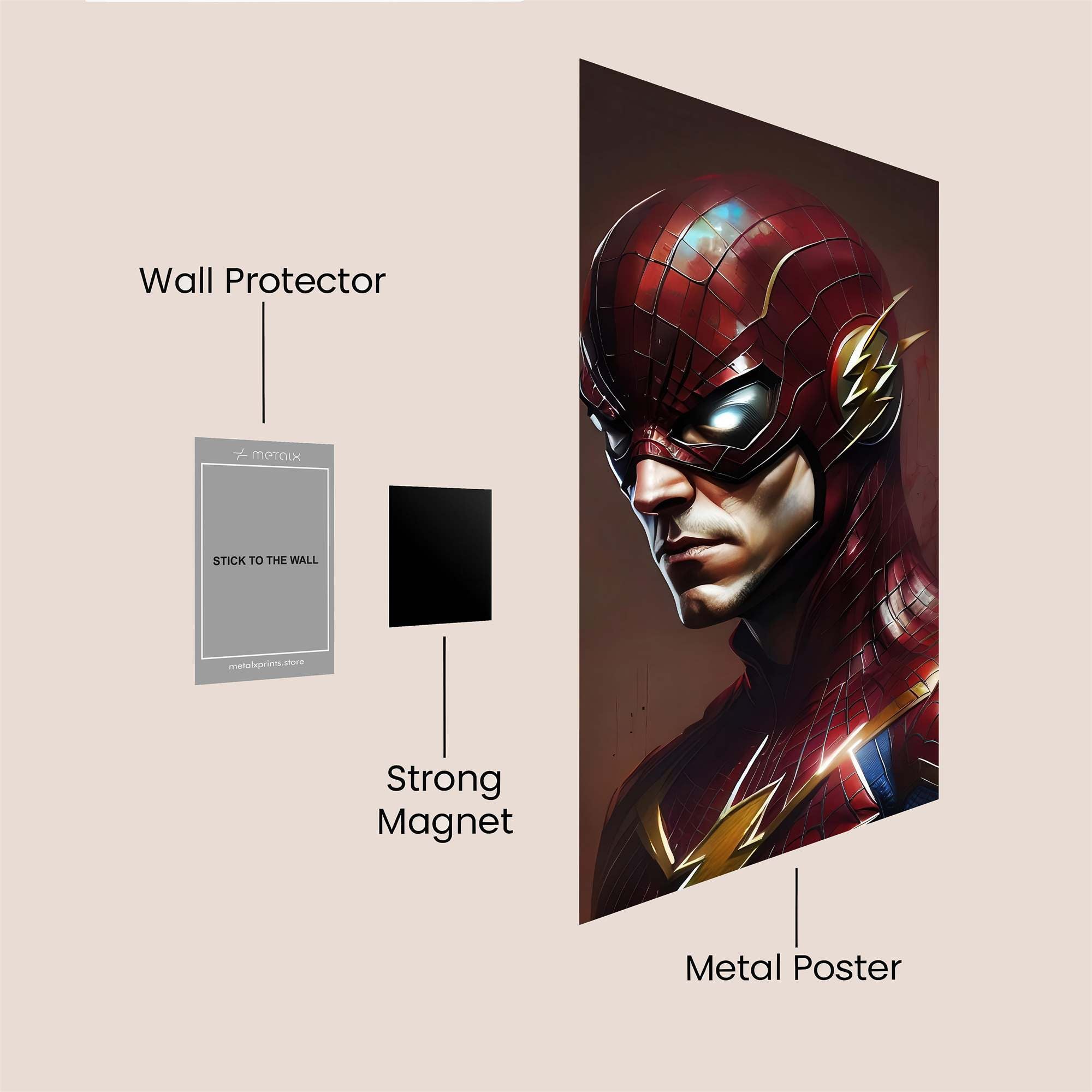 Flash Fusion Safe Wall Magnetic / M