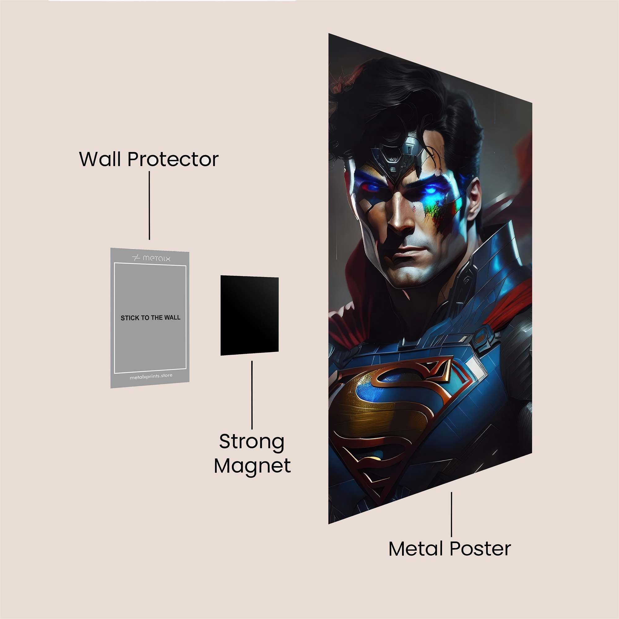 Superman Intense Safe Wall Magnetic / M