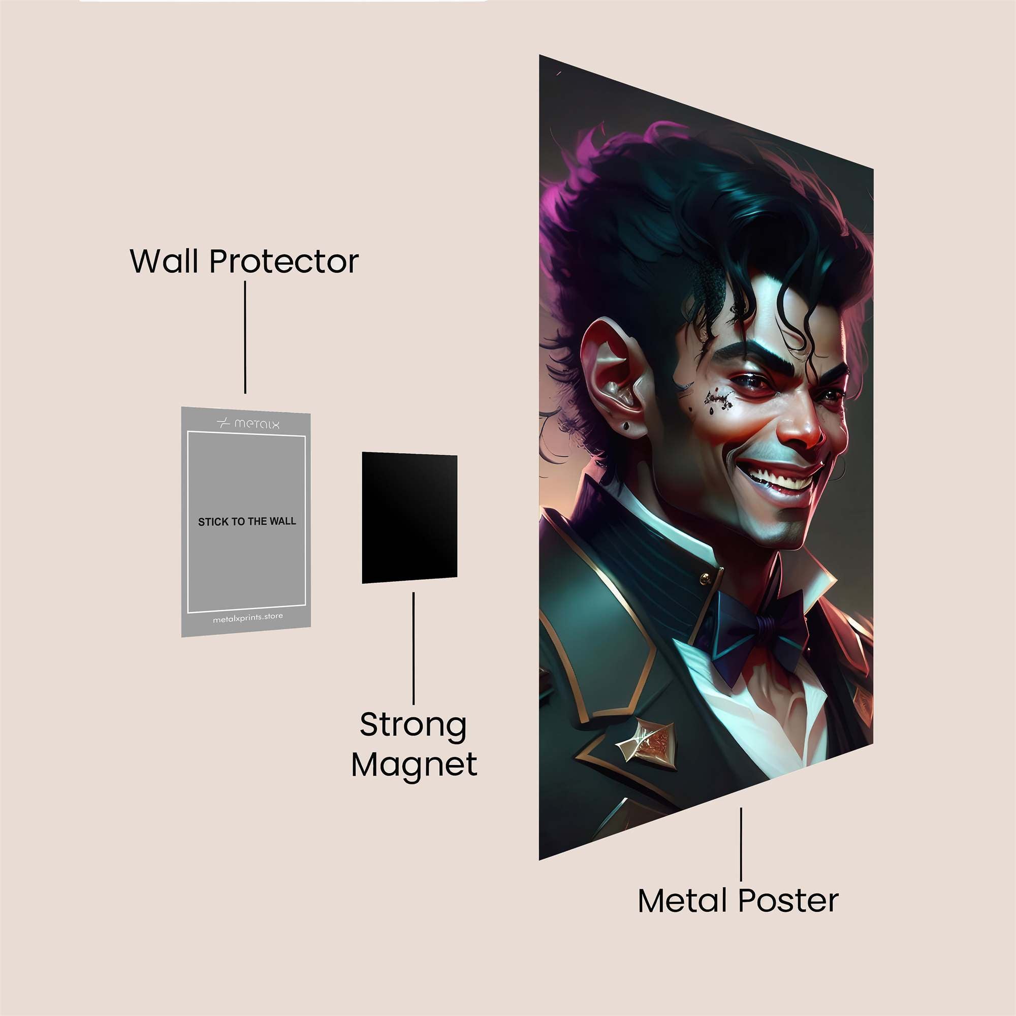 Michael Mischievous Safe Wall Magnetic / M