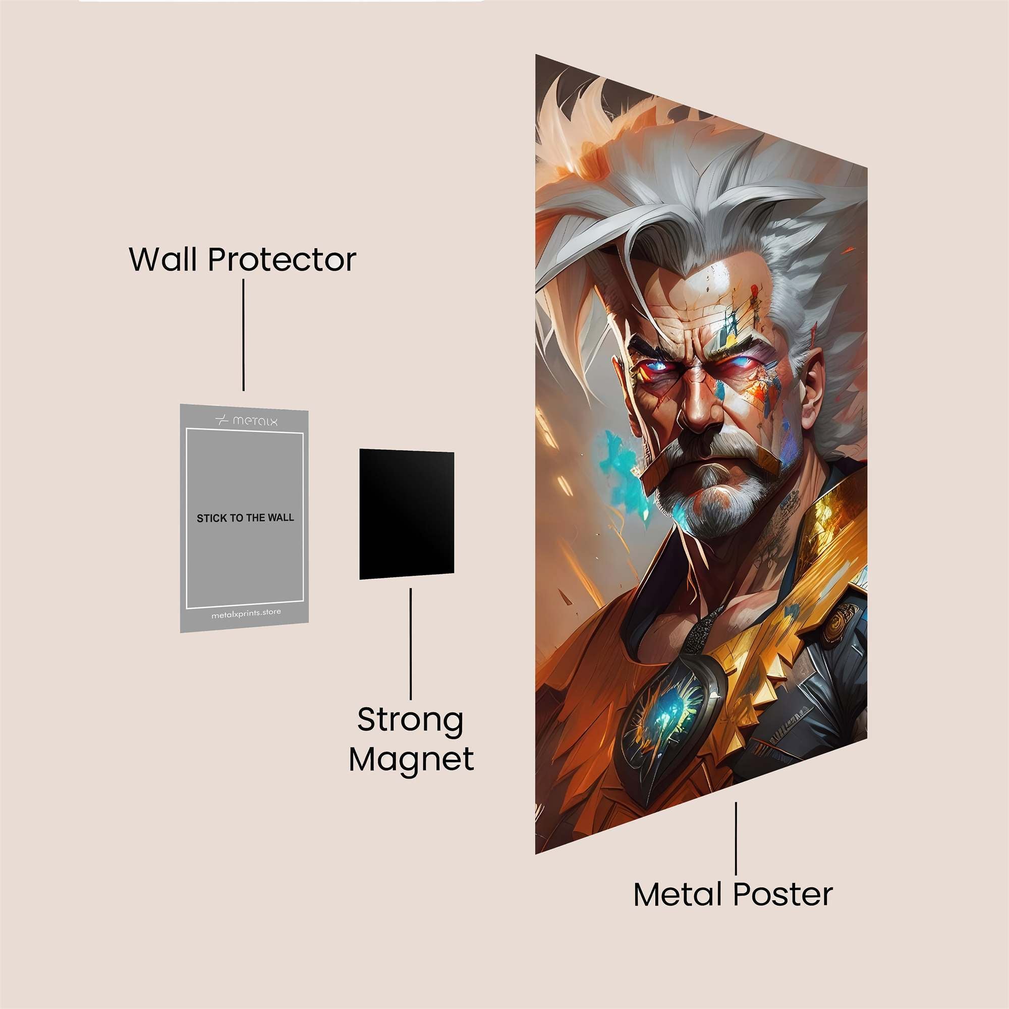 Wizard Fiery Safe Wall Magnetic / M