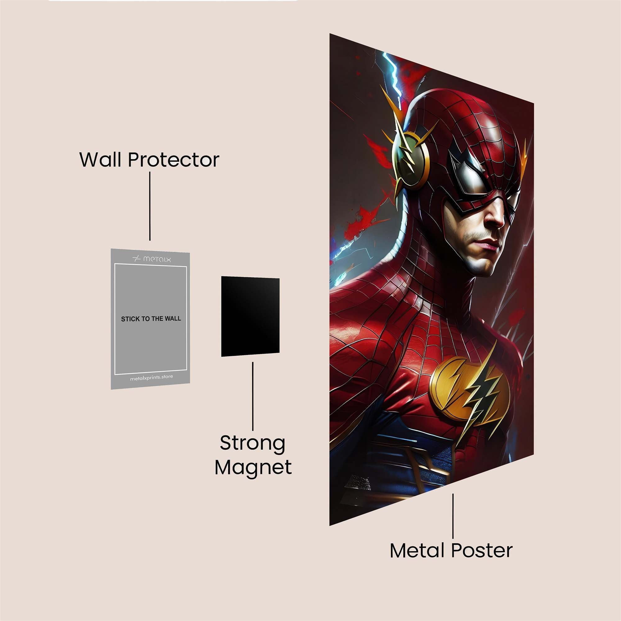 SpiderFlash Fusion Safe Wall Magnetic / M