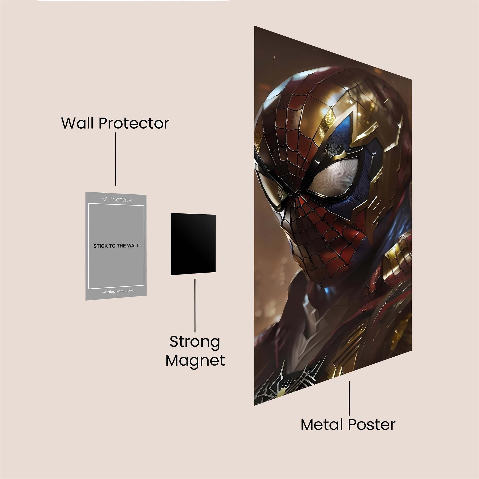 Spider Resolute Safe Wall Magnetic / M