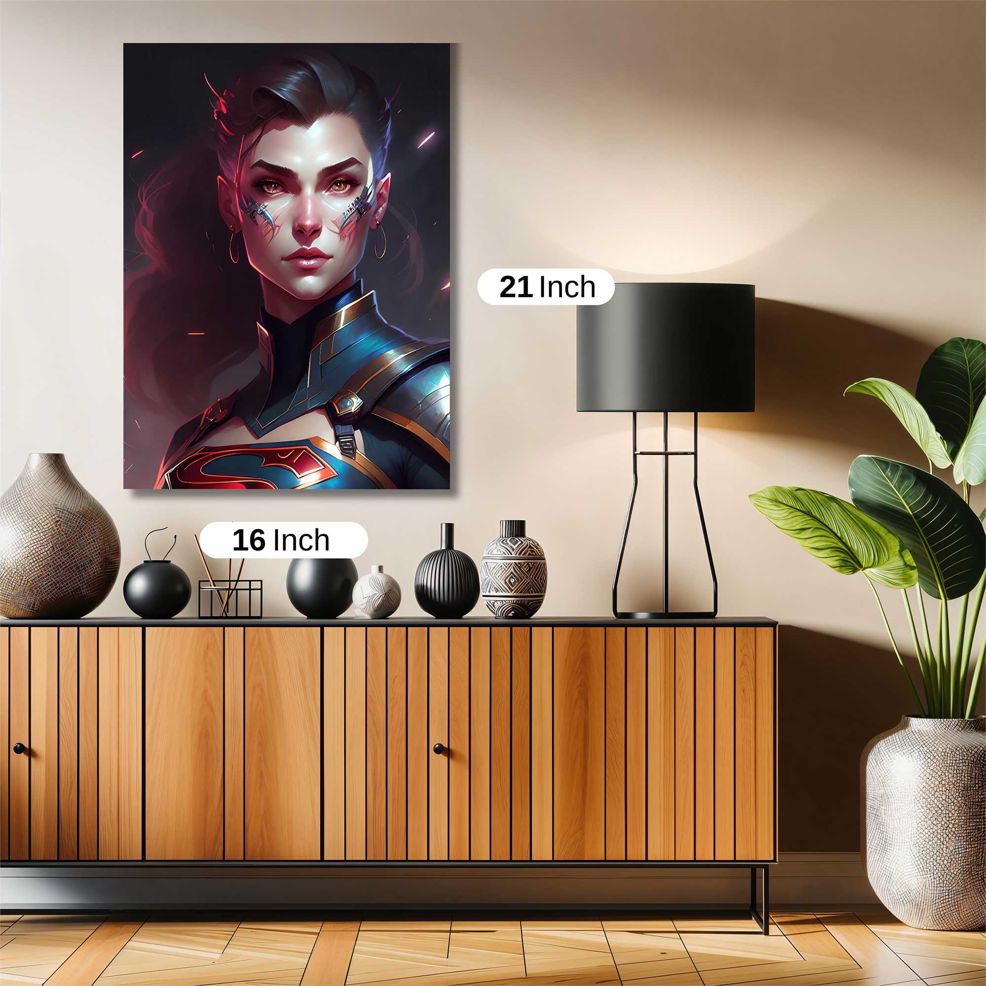 Supergirl Fierce Safe Wall Magnetic / M