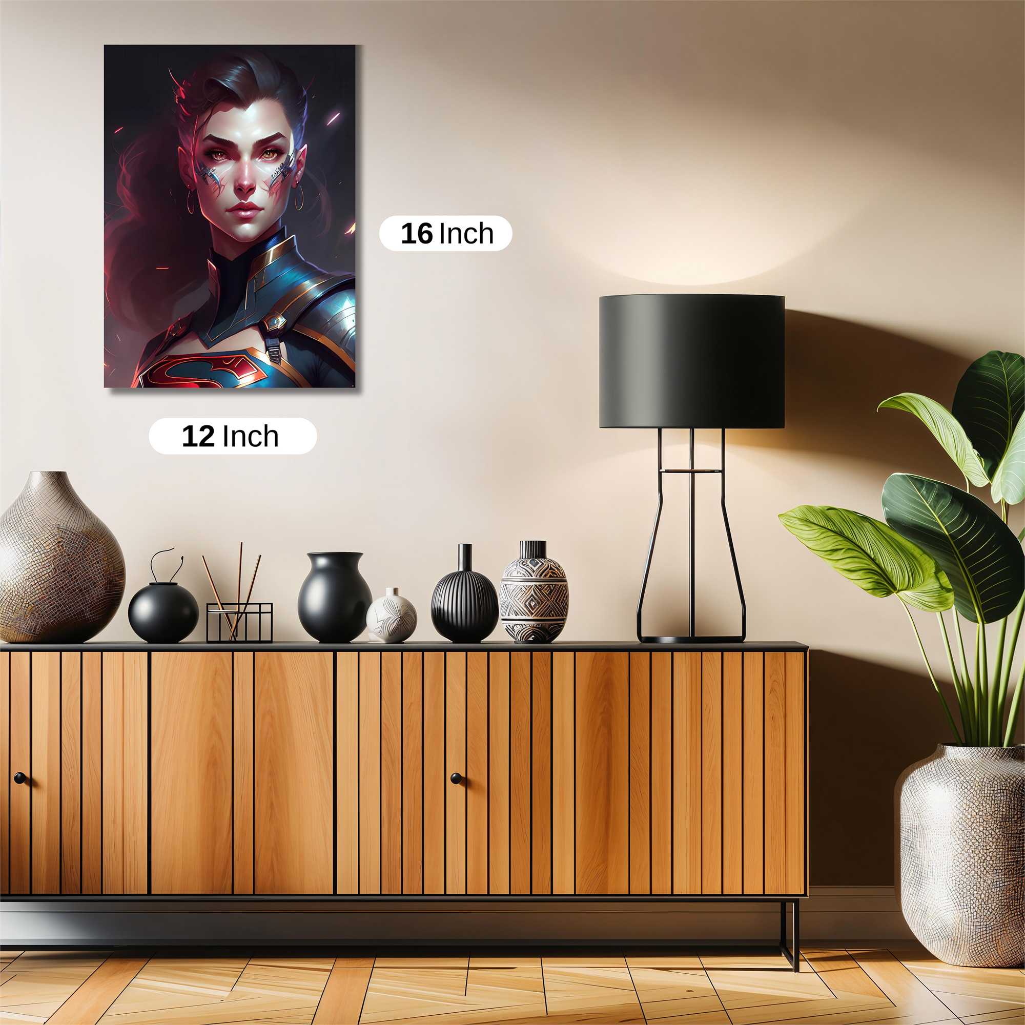 Supergirl Fierce Safe Wall Magnetic / M
